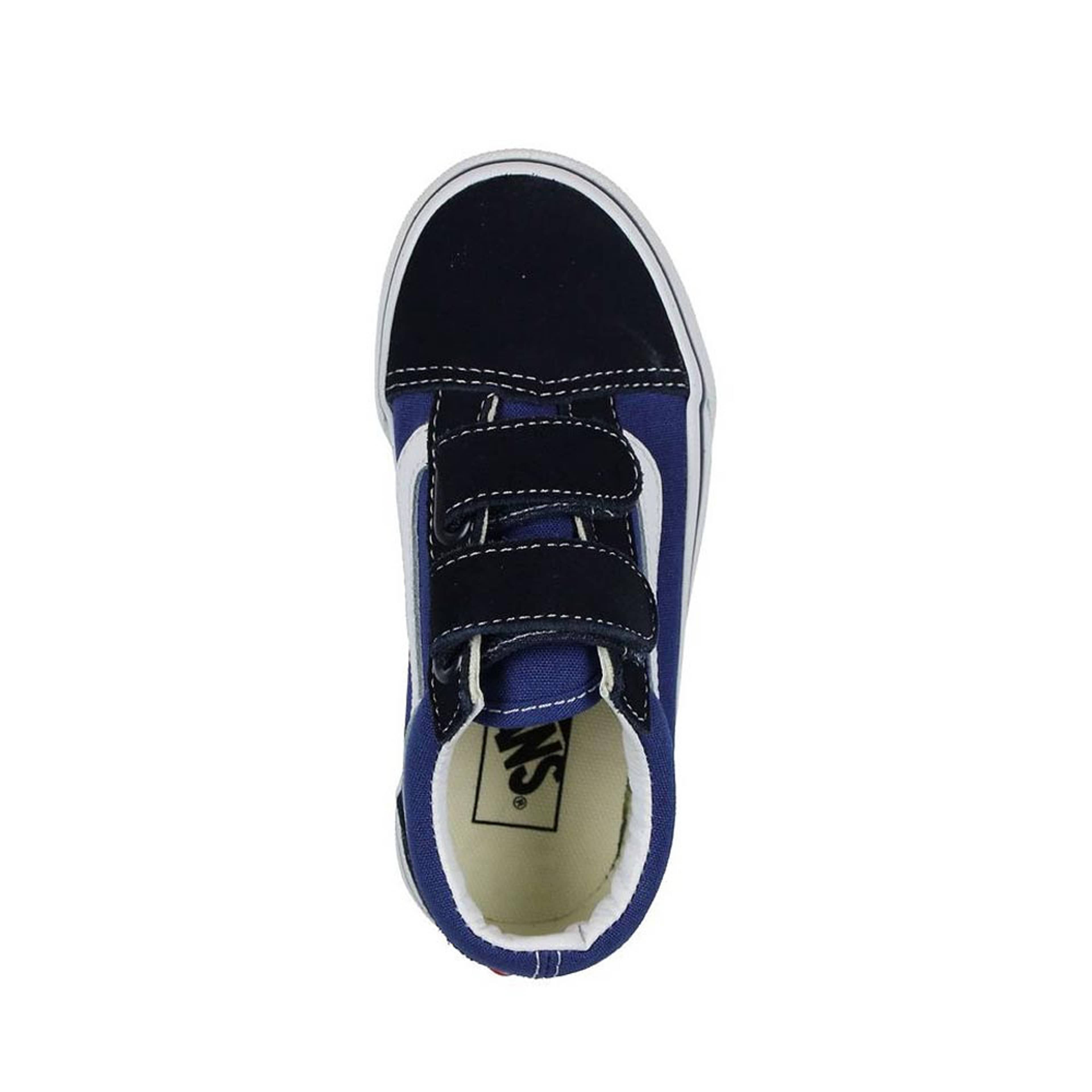 Sneakers UY Old Skool V, från Vans, i färgen Navy/True White. Klicka för att öppna bilden i stort format