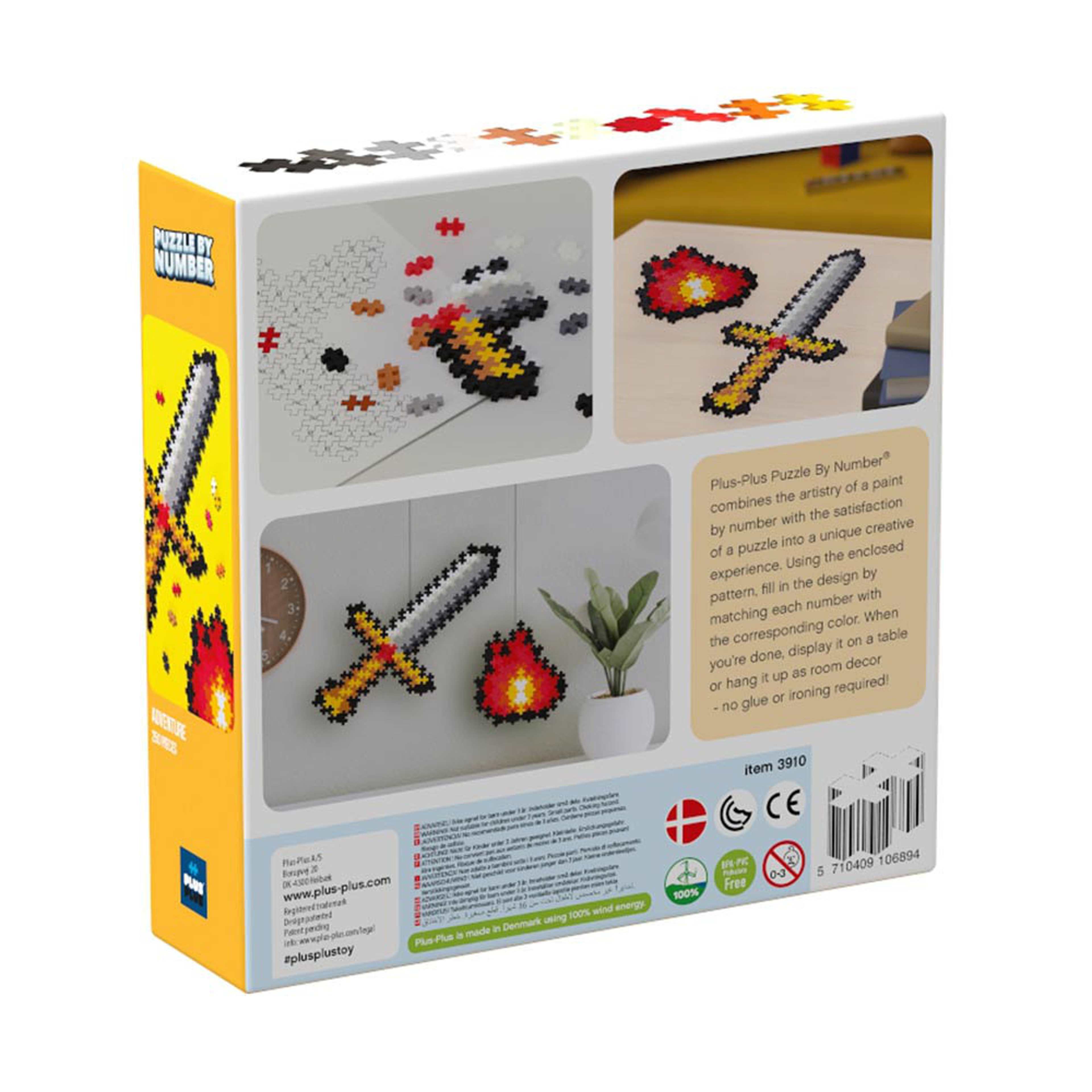 PLUS PLUS Puzzle By Number Adventure 250pcs