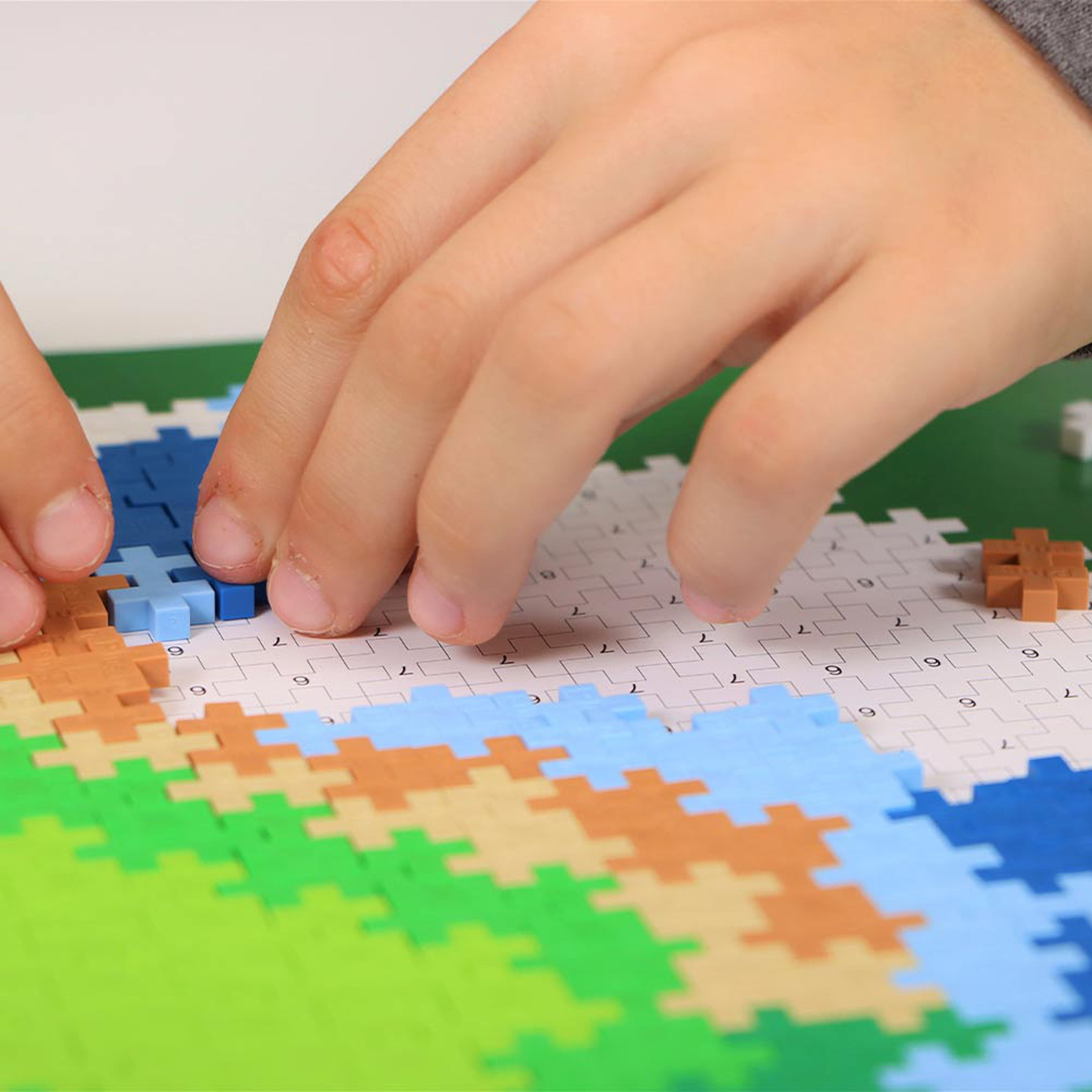 PLUS PLUS Puzzle By Number Earth 800pcs