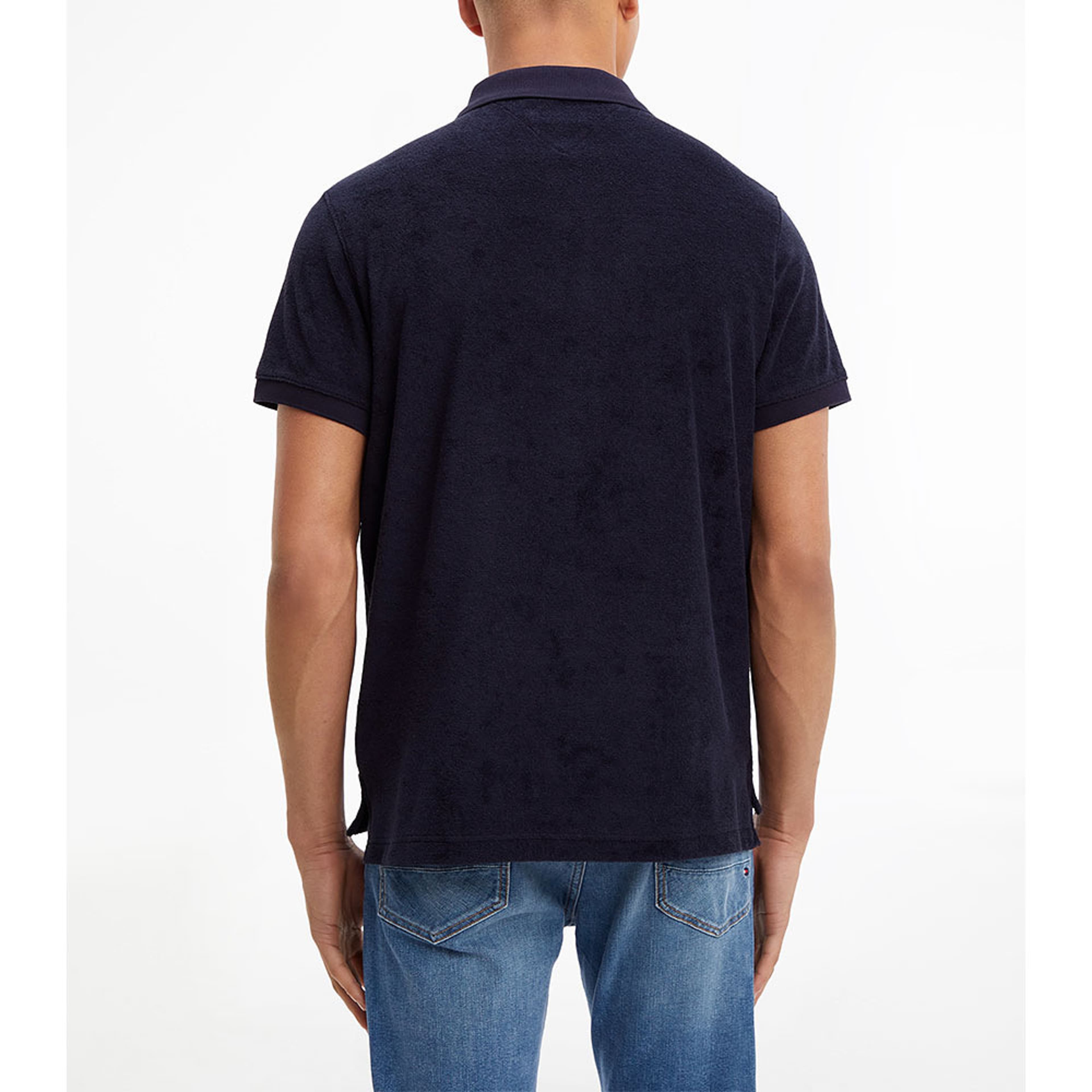 Micro Towelling Regular Polo, från Tommy Hilfiger, i färgen Desert Sky. Klicka för att öppna bilden i stort format