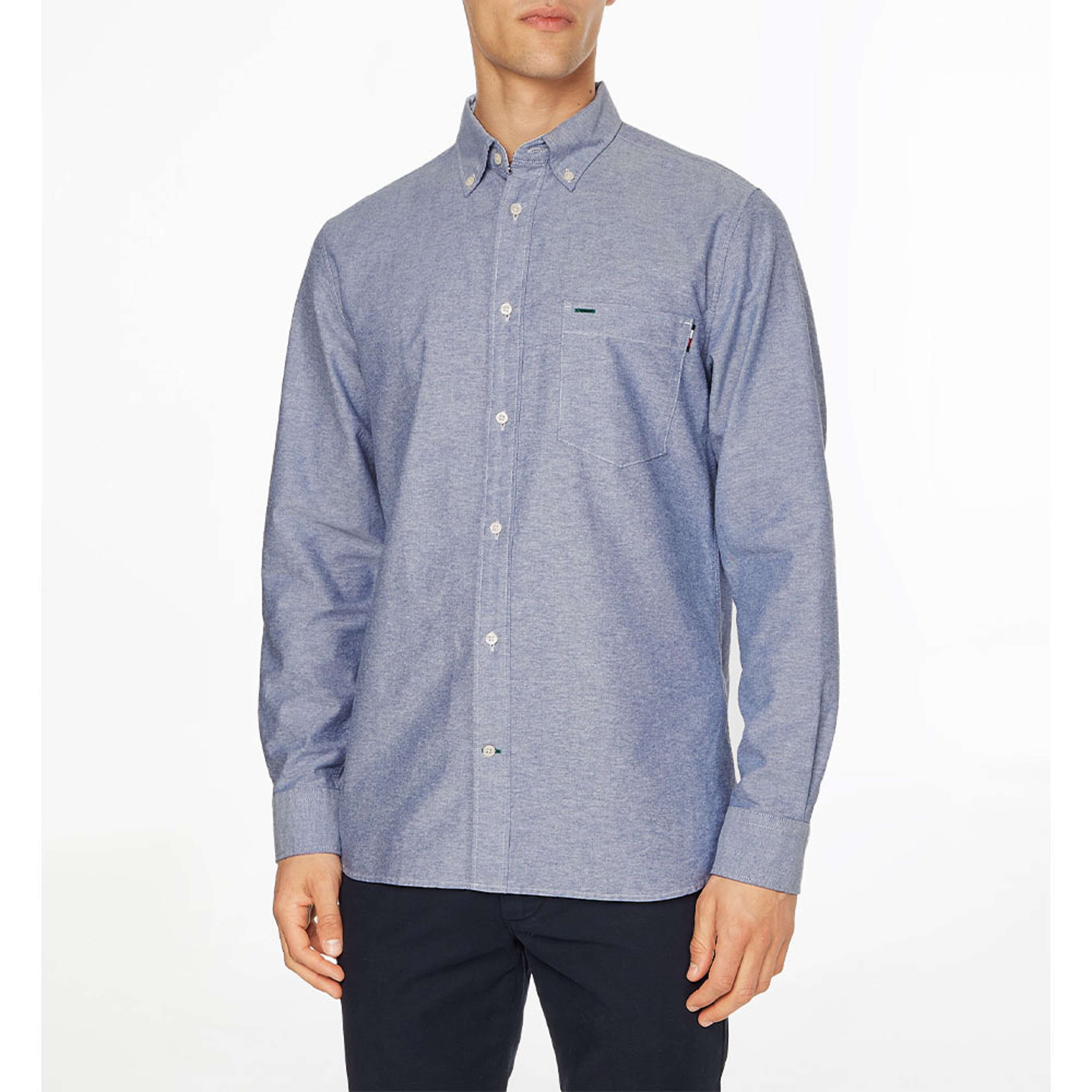 Solid Oxford Rf Shirt, från Tommy Hilfiger, i färgen Custom Color Navy. Klicka för att öppna bilden i stort format