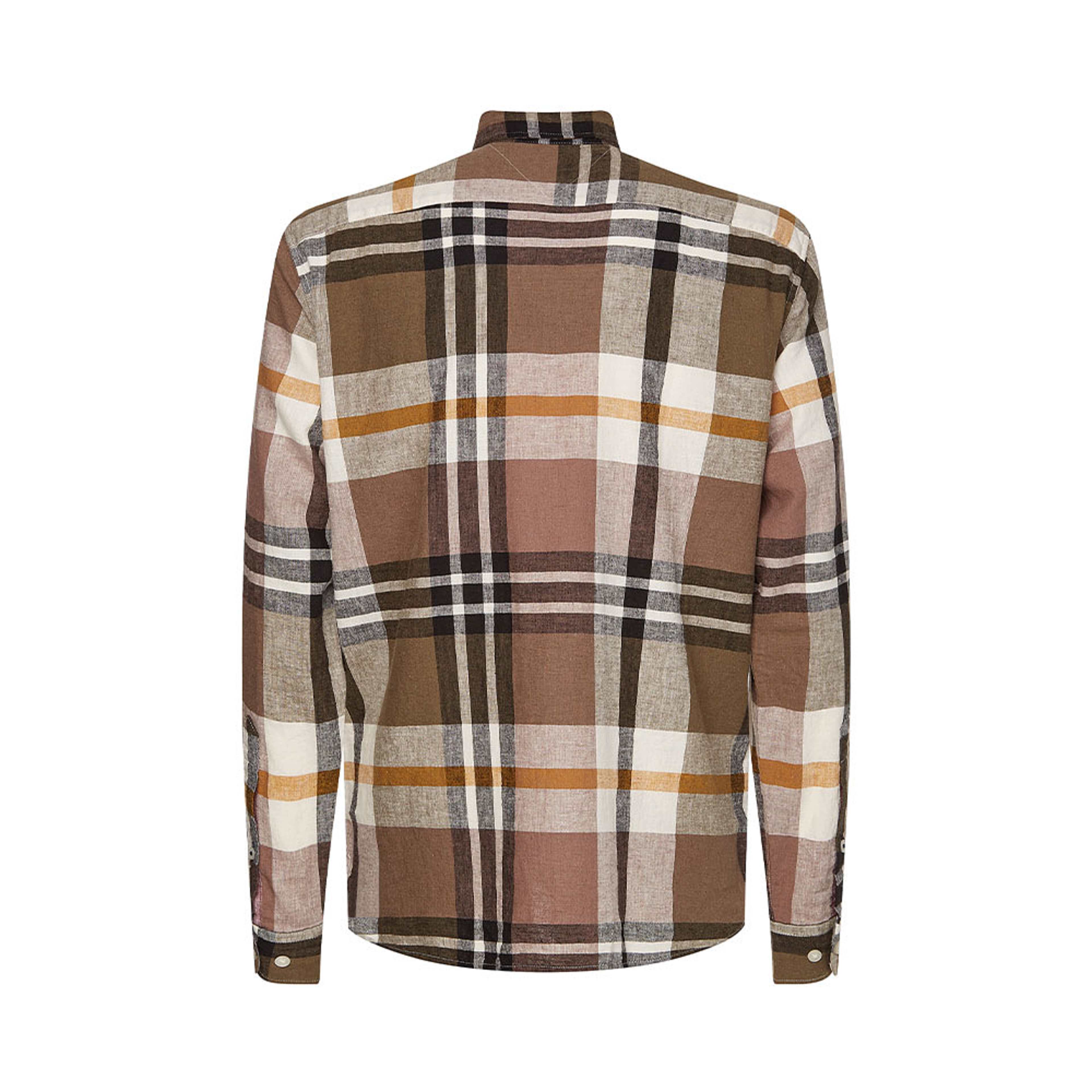 Large Linen Cotton Rf Shirt, från Tommy Hilfiger, i färgen City Taupe / Multi. Klicka för att öppna bilden i stort format