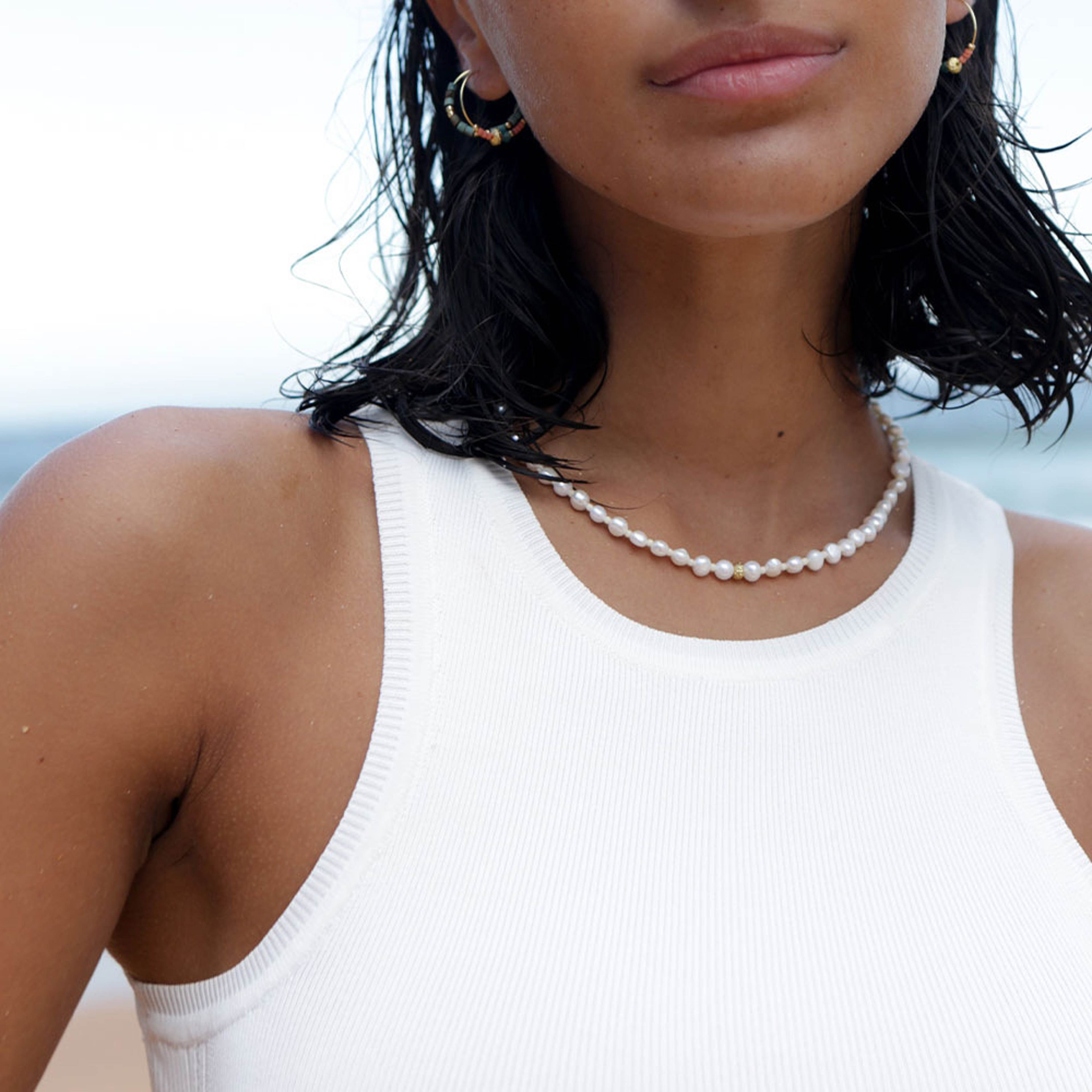 Petit Stellar Pearly Necklace