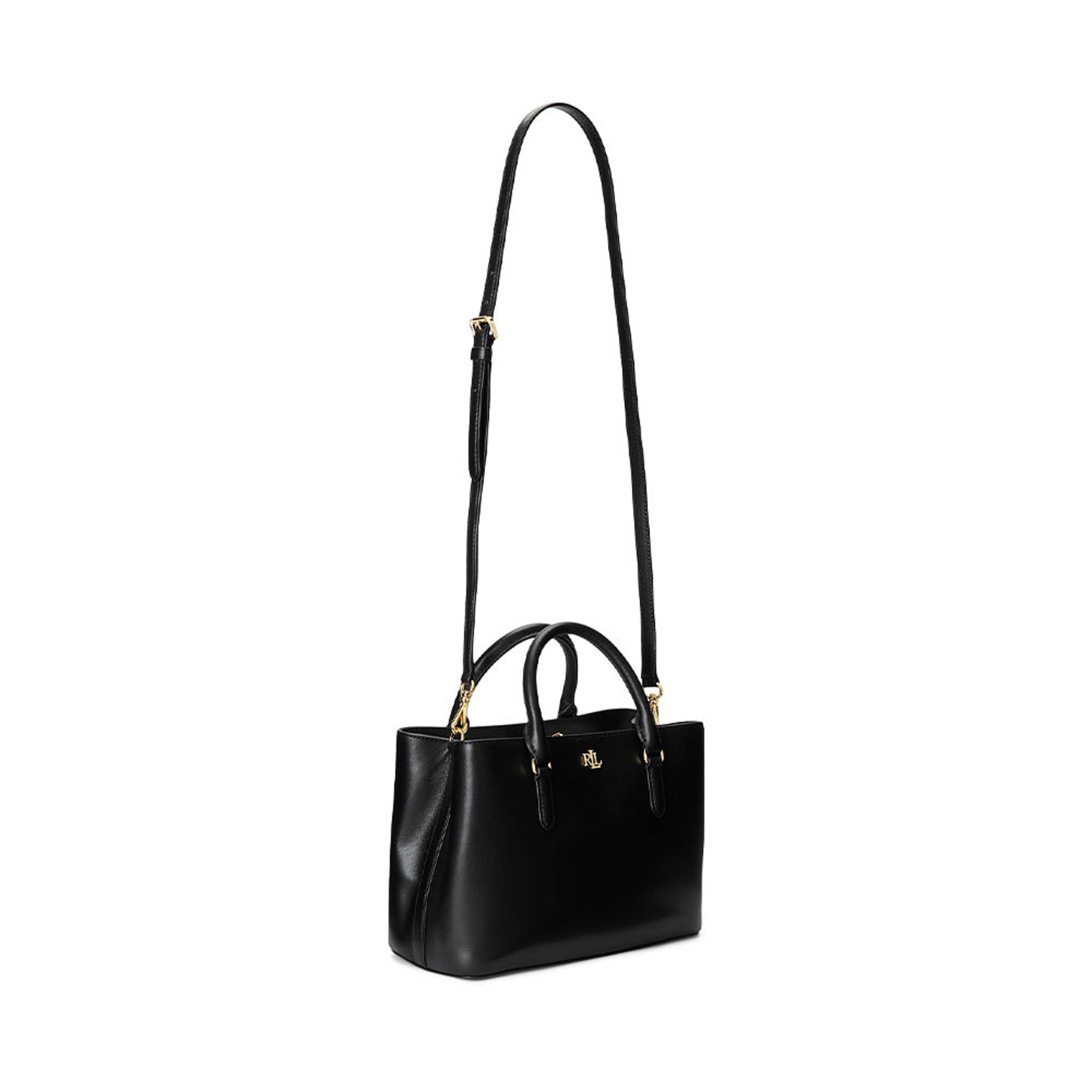 Smooth Leather Small Marcy Satchel