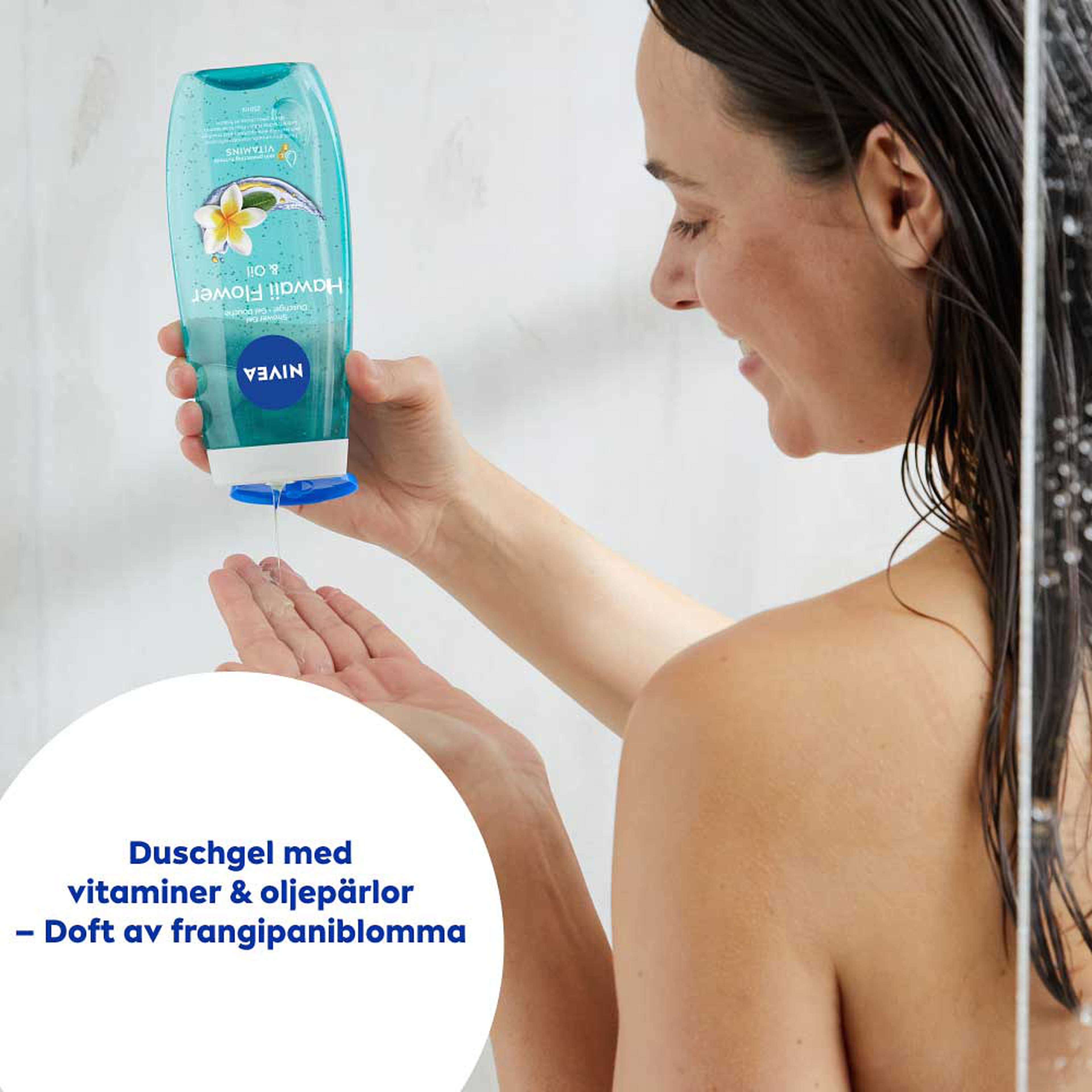Duschgel Hawaii Flower & Oil, från NIVEA. Klicka för att öppna bilden i stort format