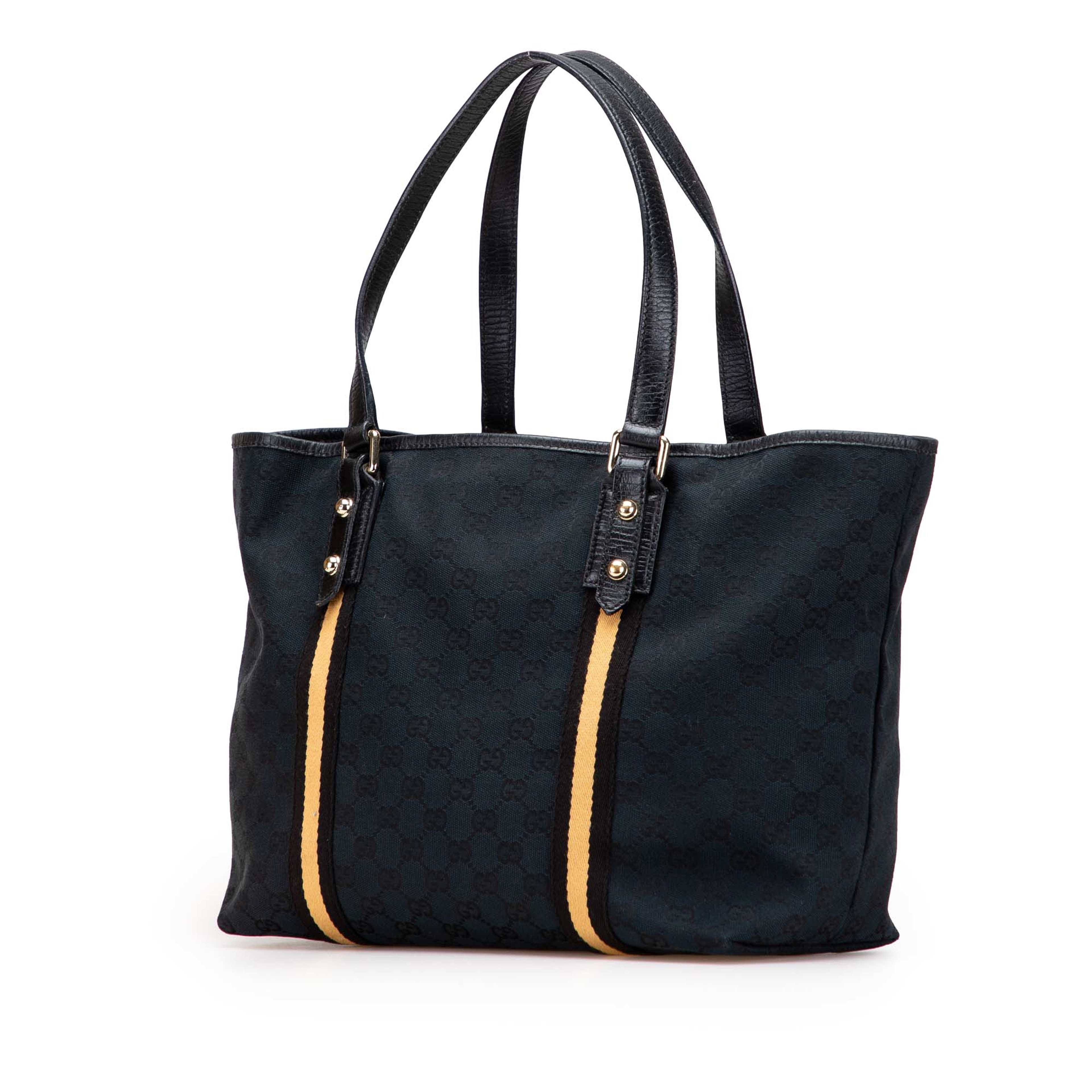 Gucci Large Gg Canvas Jolicoeur Tote, från Luxclusif, i färgen black. Klicka för att öppna bilden i stort format