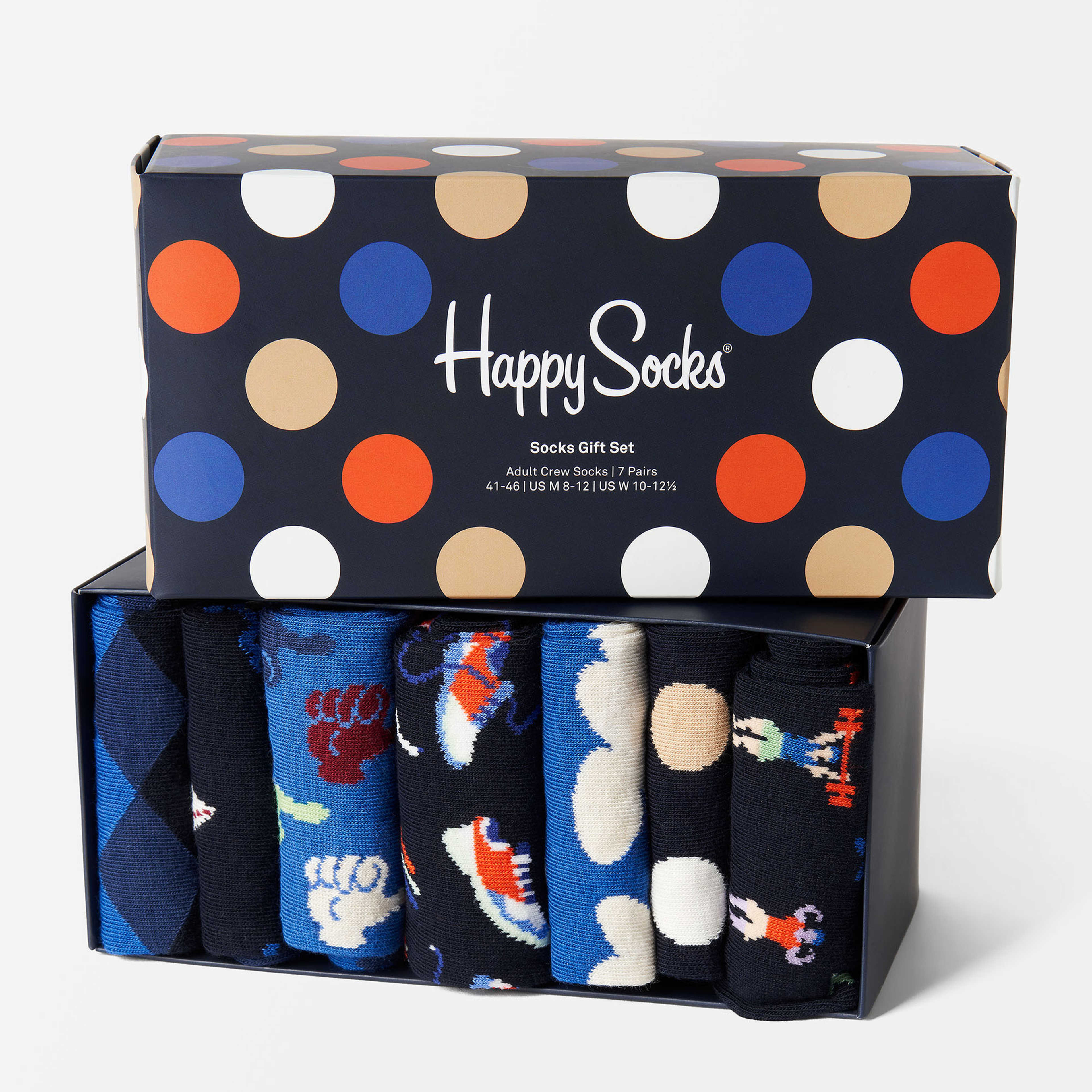 Big Dot 7-Pack Gift Set, från Happy Socks, i färgen Multi. Klicka för att öppna bilden i stort format