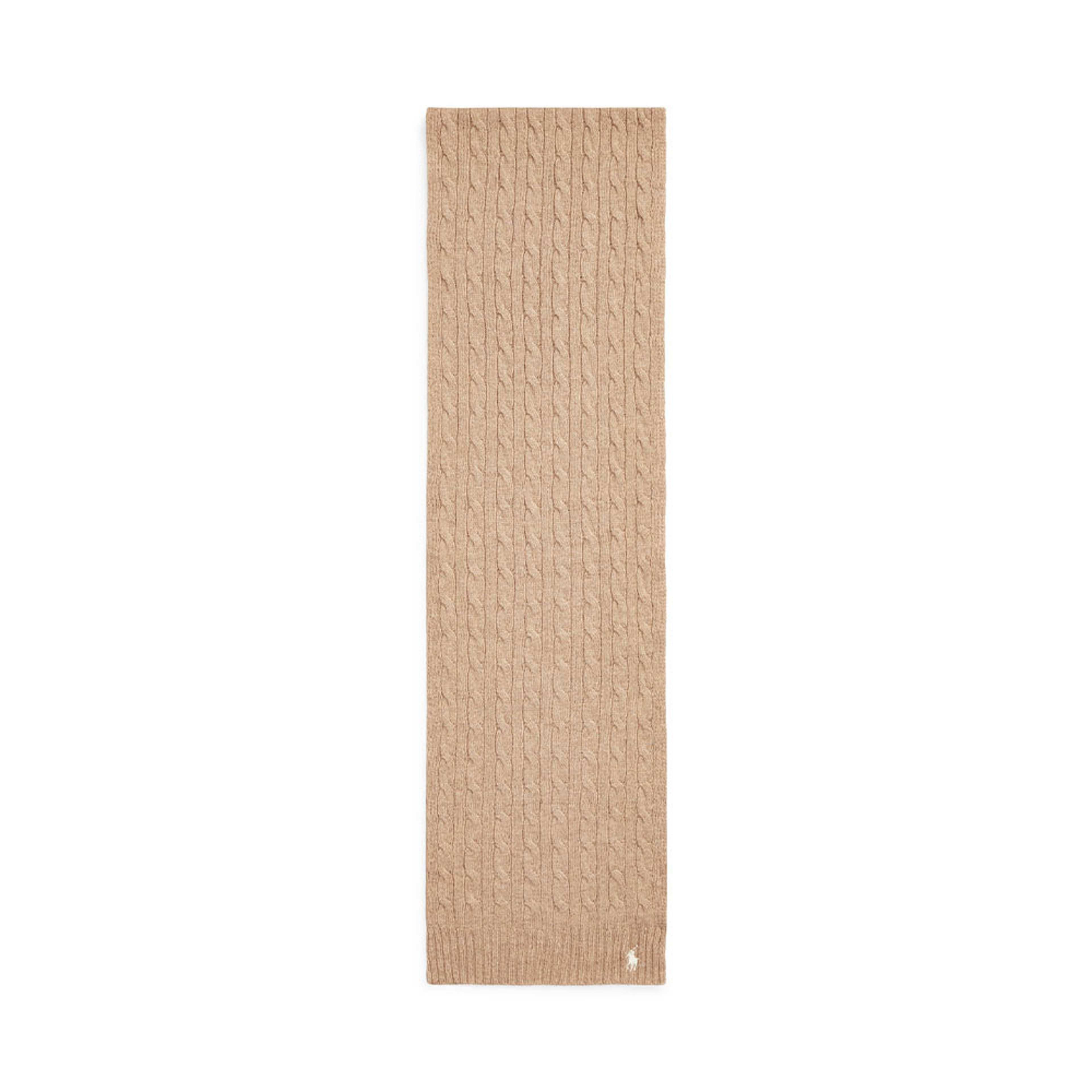 Cable-Knit Wool-Cashmere Scarf