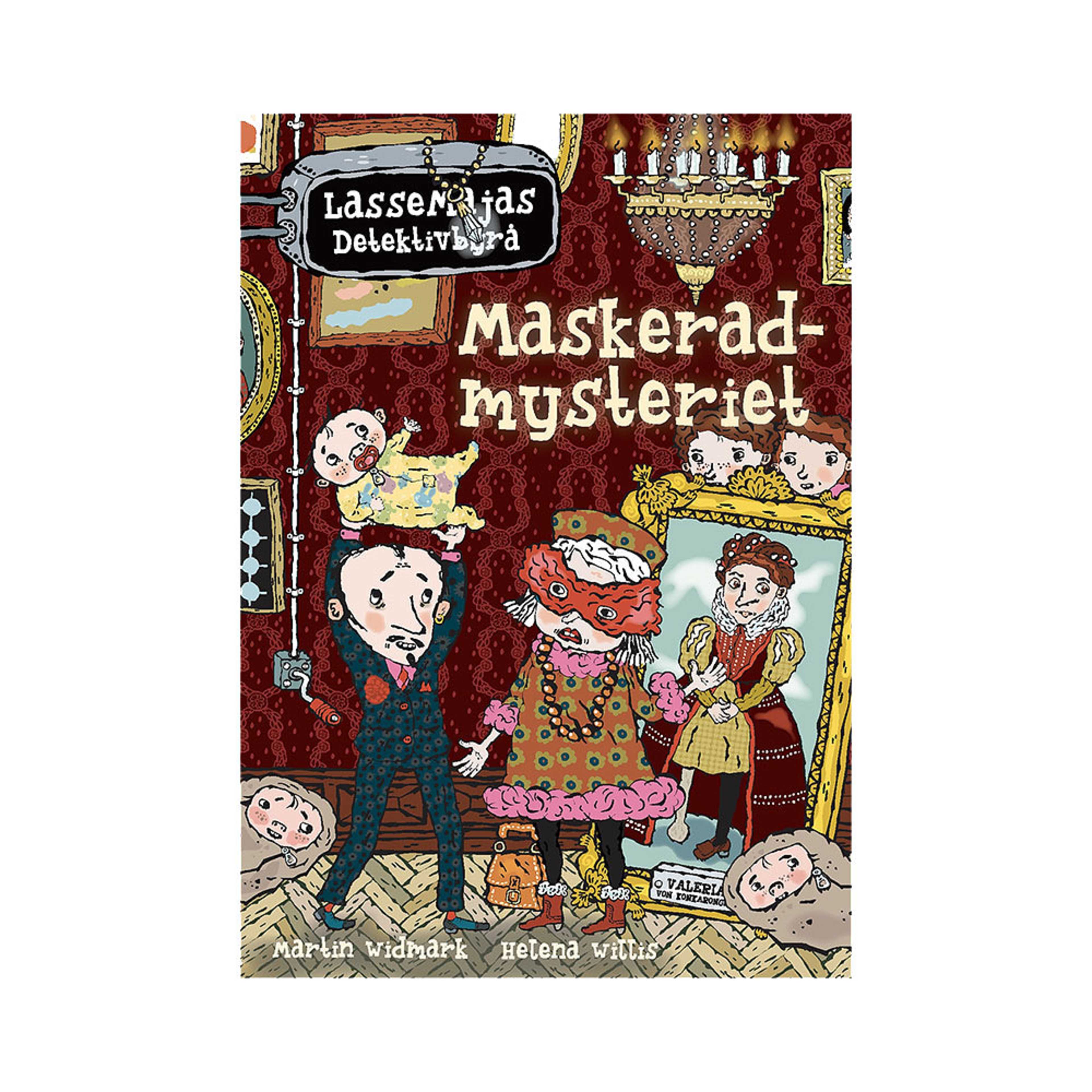 Maskeradmysteriet, från Bonnier Carlsen. Klicka för att öppna bilden i stort format