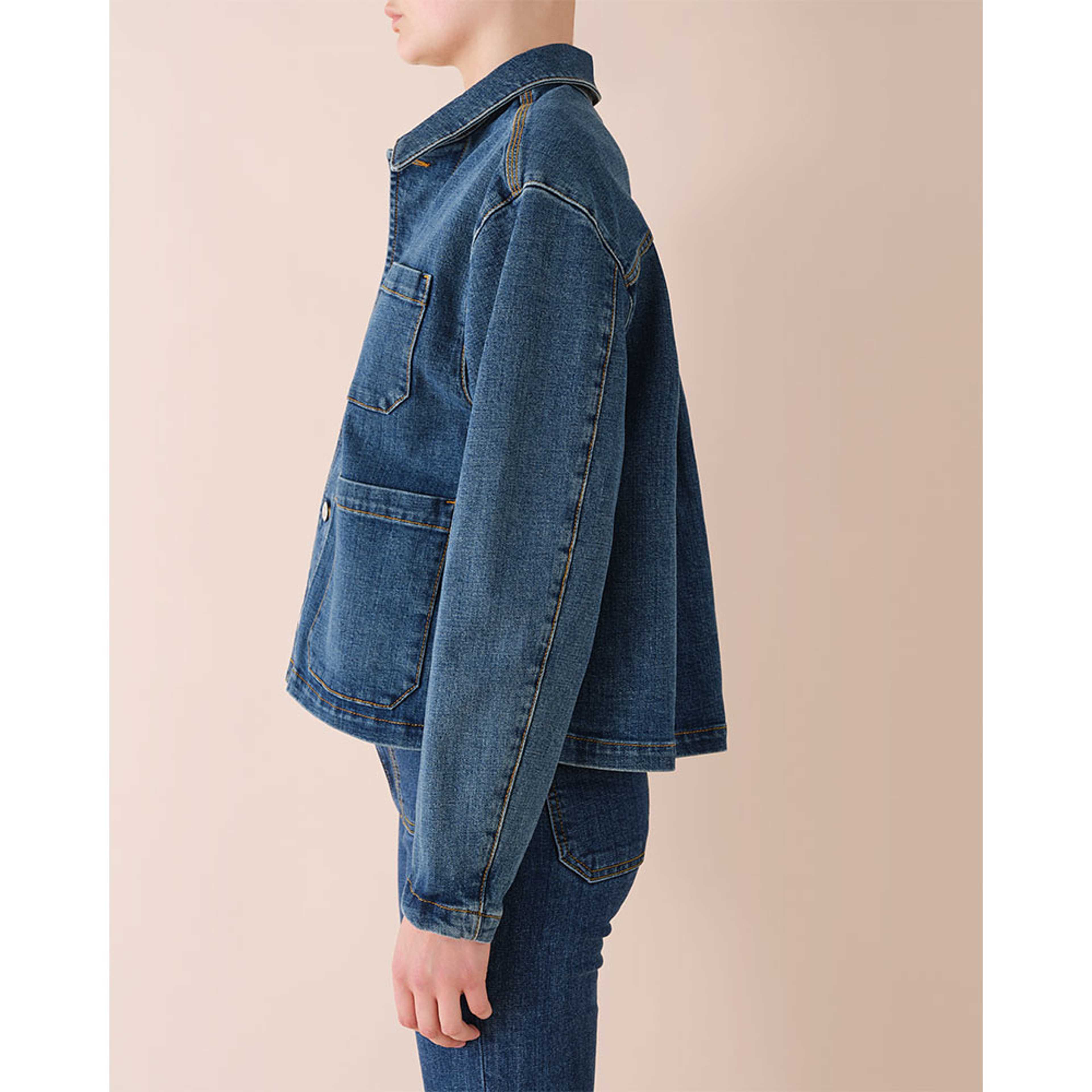 Aya Worker Jacket, från Jeanerica, i färgen Vintage 62. Klicka för att öppna bilden i stort format