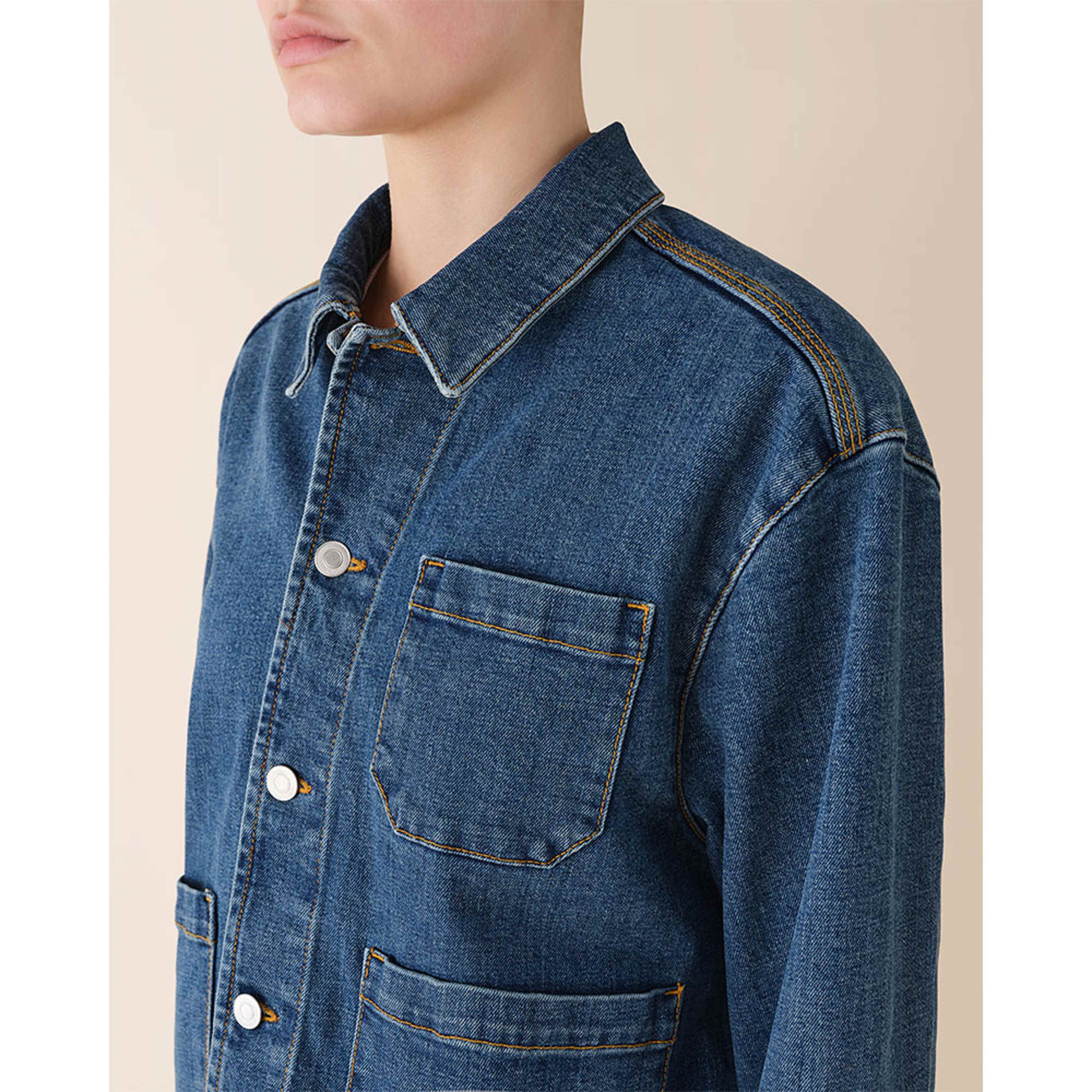 Aya Worker Jacket, från Jeanerica, i färgen Vintage 62. Klicka för att öppna bilden i stort format