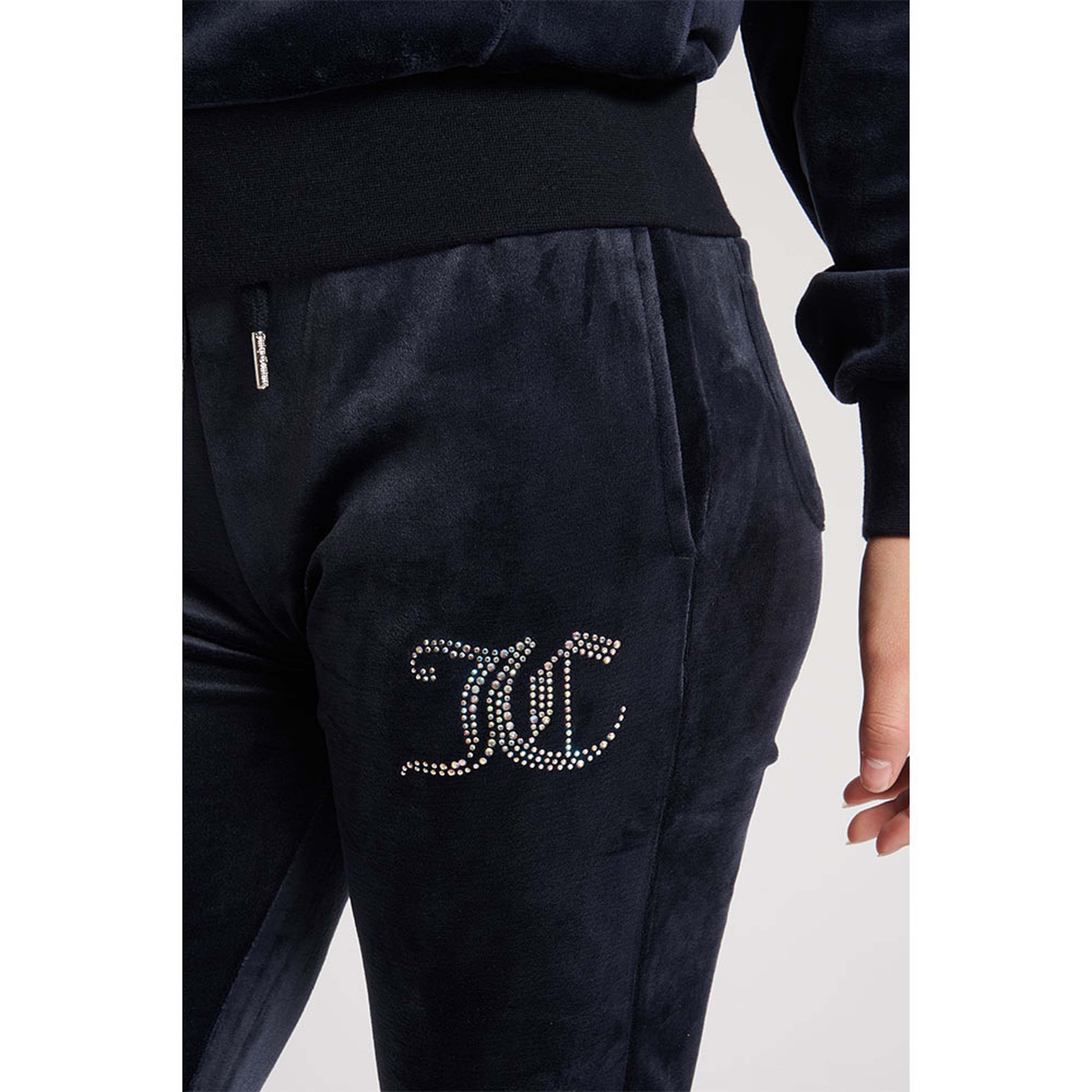 Pants Diamante Velour Bootcut
