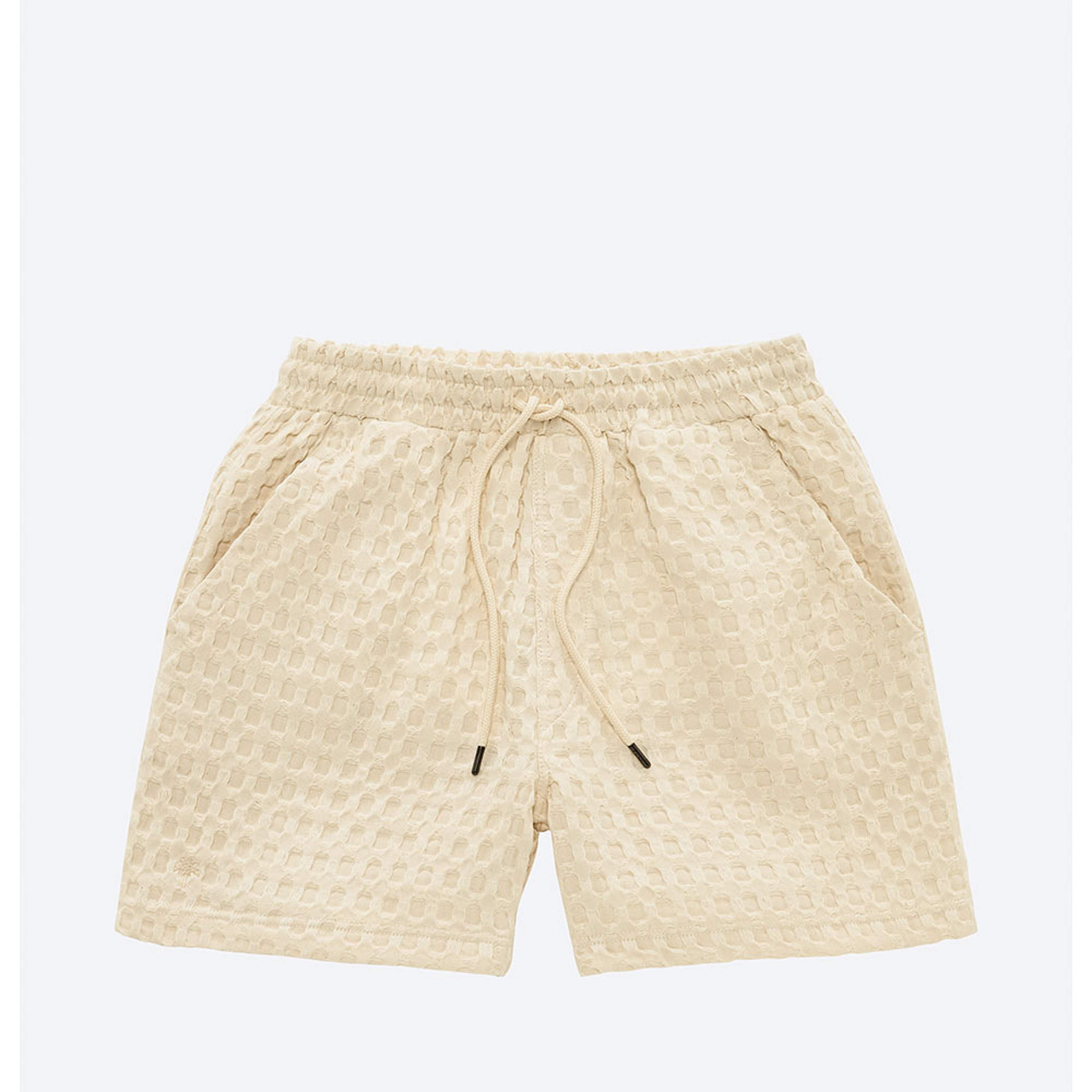Ecru Porto Waffle Shorts