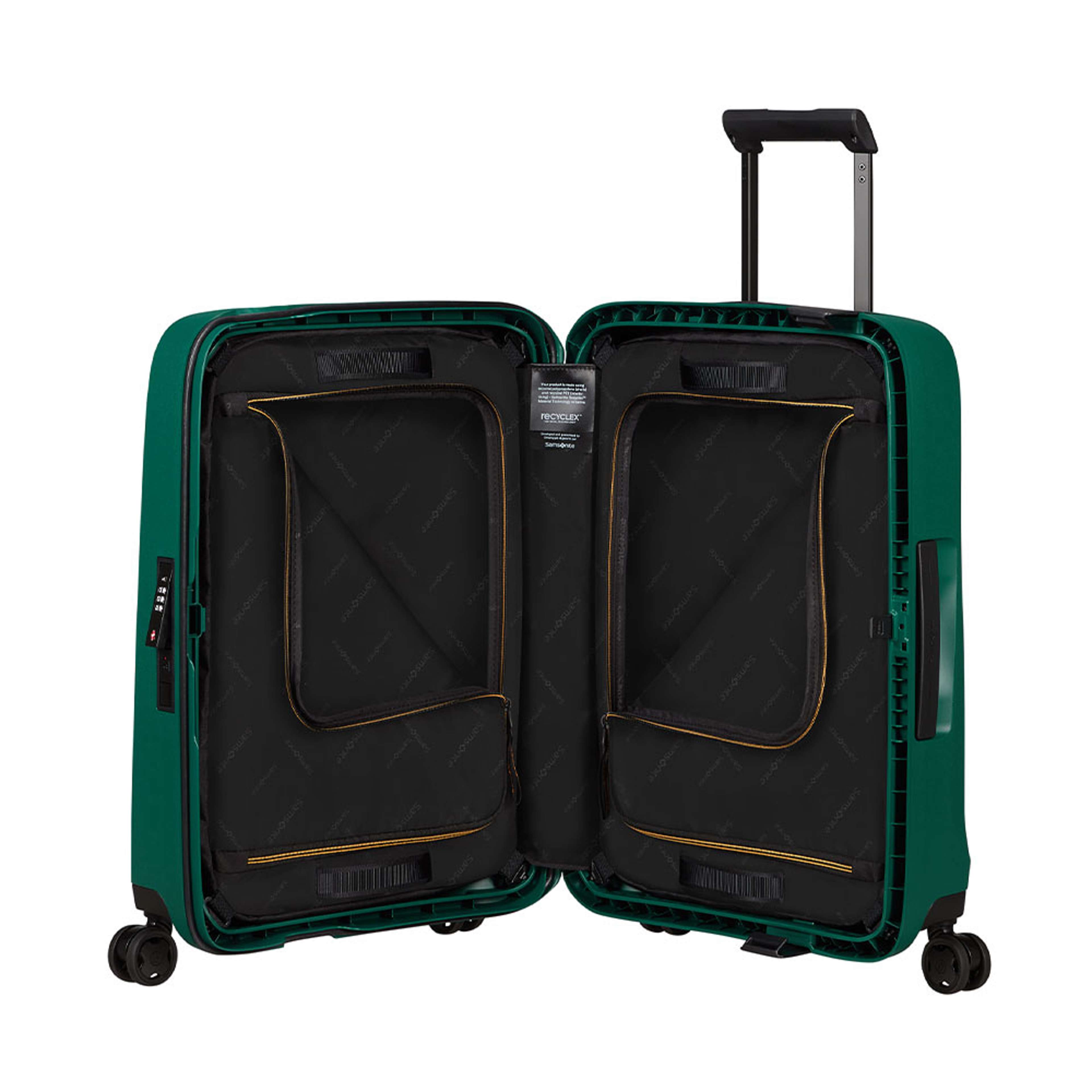 Essens Kabinväska med 4 hjul 55 cm, från Samsonite, i färgen Alpine Green. Klicka för att öppna bilden i stort format