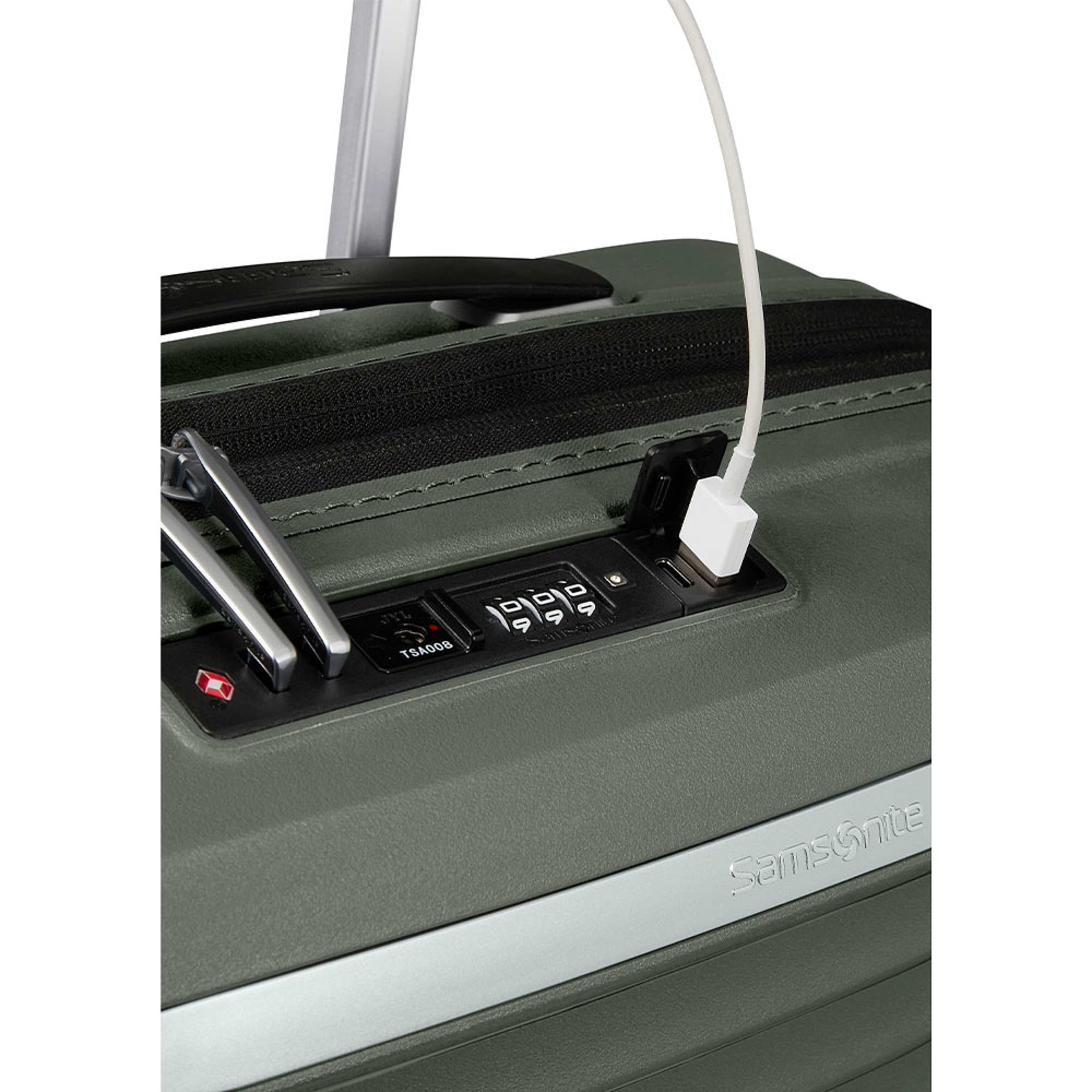 Upscape Kabinväska med 4 hjul 55 cm, från Samsonite, i färgen Climbing Ivy. Klicka för att öppna bilden i stort format