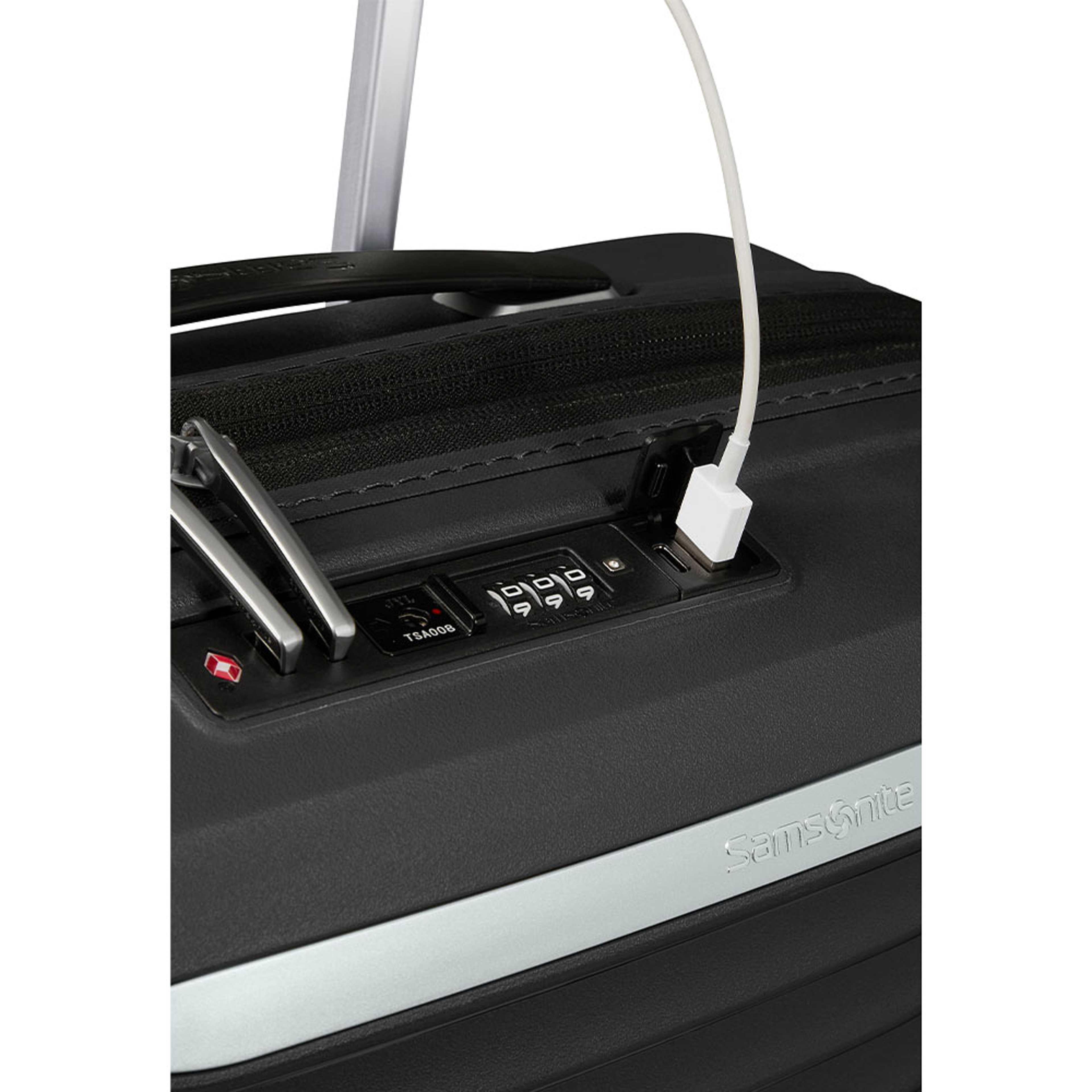 Upscape Kabinväska med 4 hjul 55 cm, från Samsonite, i färgen Black. Klicka för att öppna bilden i stort format