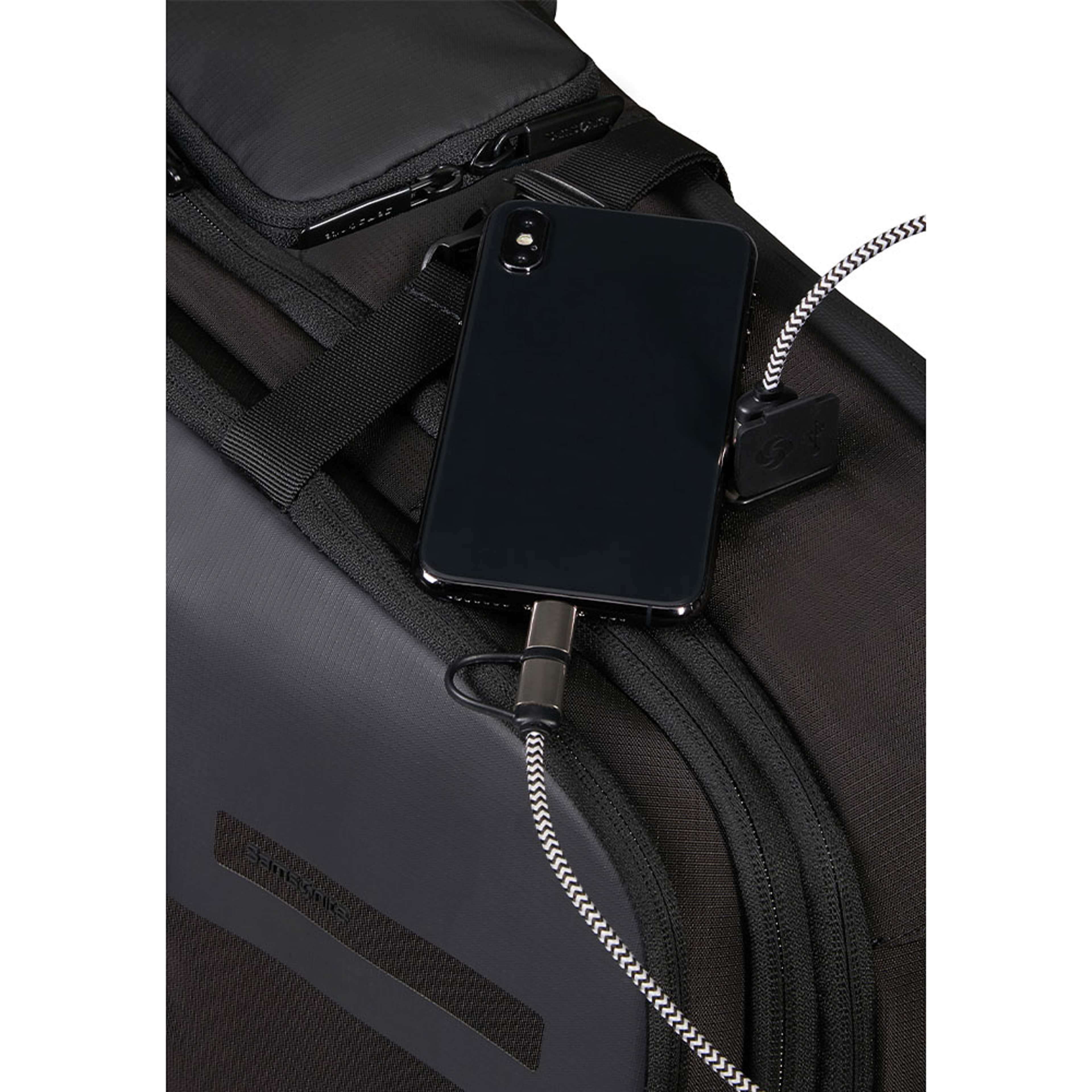 Biz2go Dataryggsäck med expansion för 17,3 laptop och fack för kläder