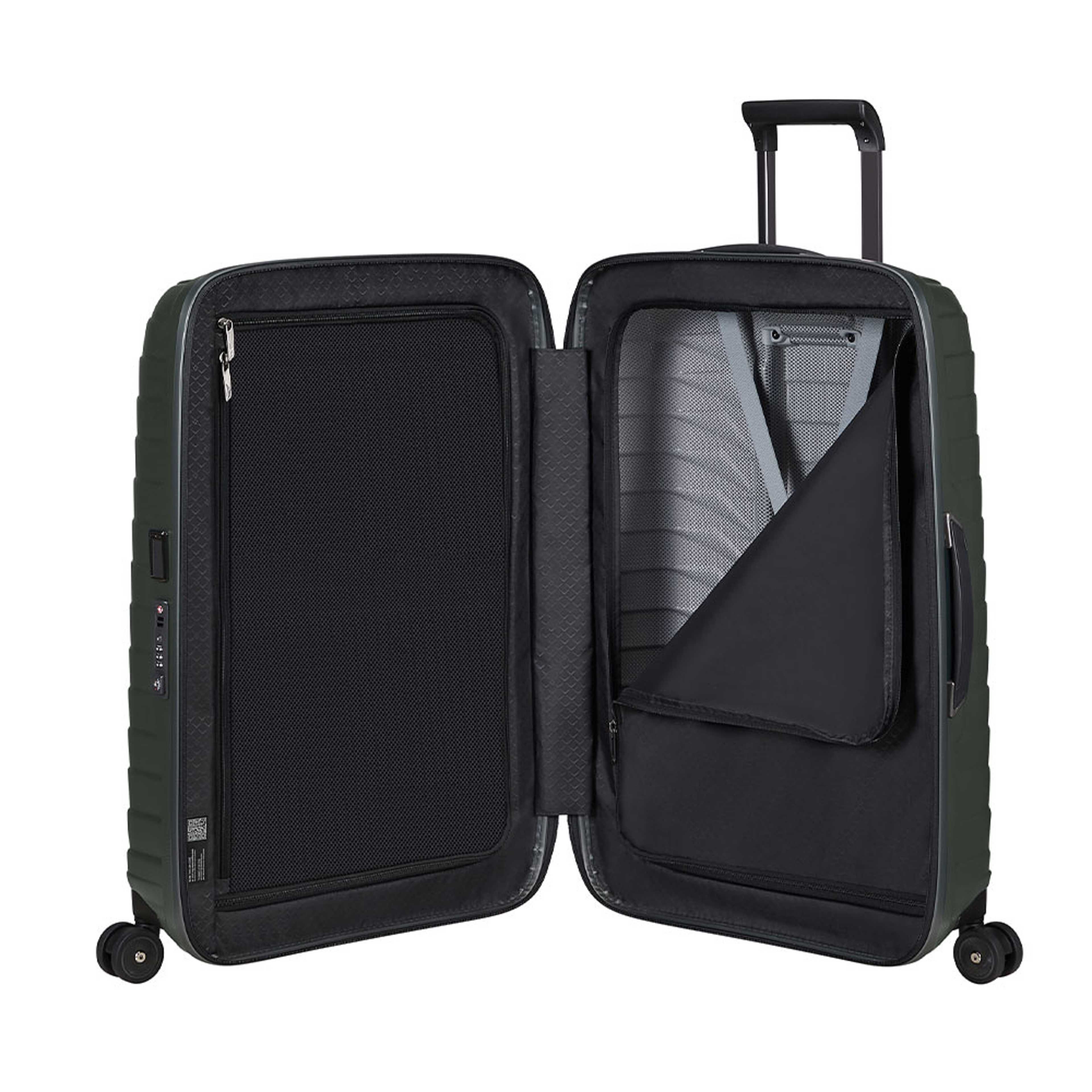 Proxis Resväska med 4 hjul 69 cm, från Samsonite, i färgen Matt Climbing Ivy. Klicka för att öppna bilden i stort format