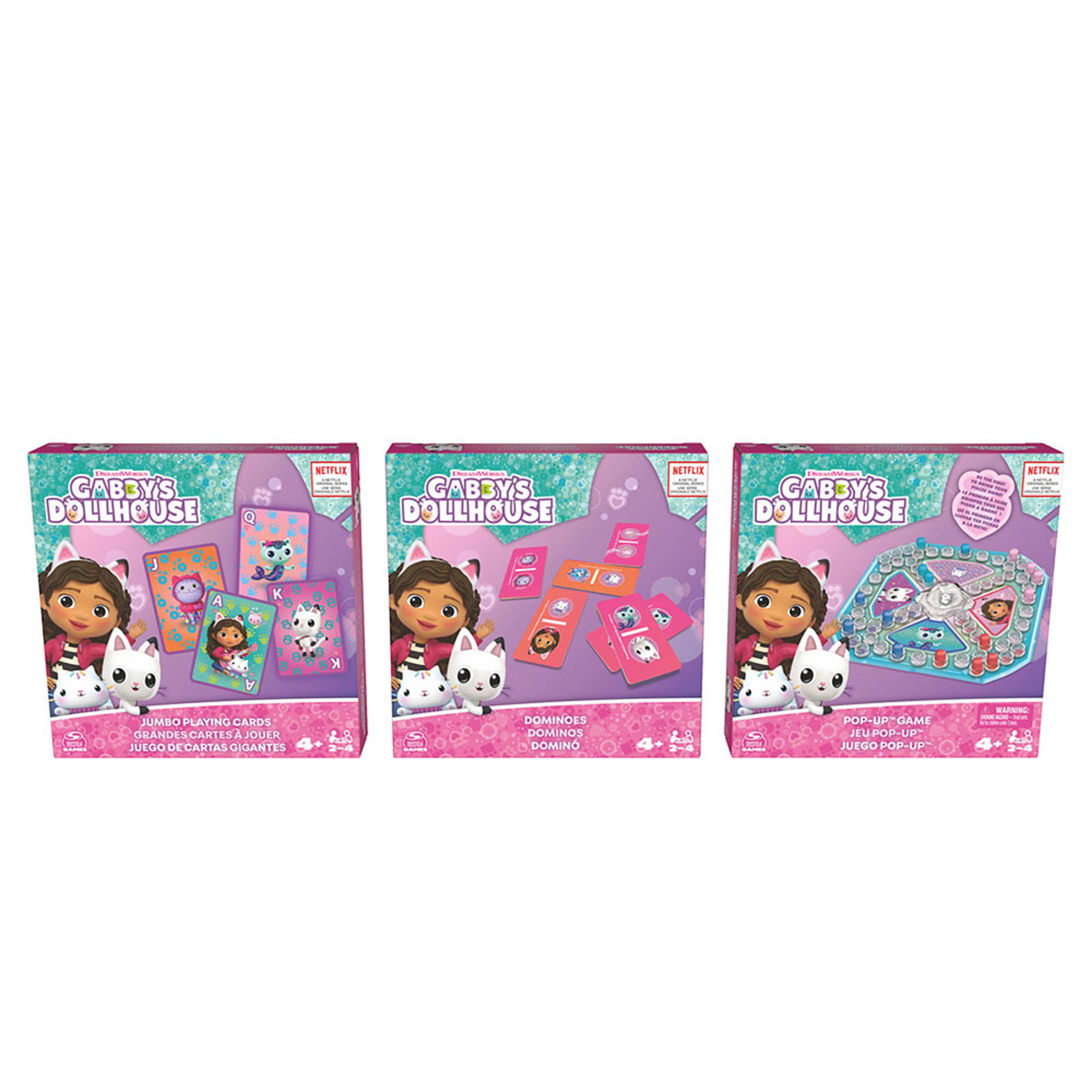 Gabby's Dollhouse 3-pack spel, från Gabby's Dollhouse. Klicka för att öppna bilden i stort format