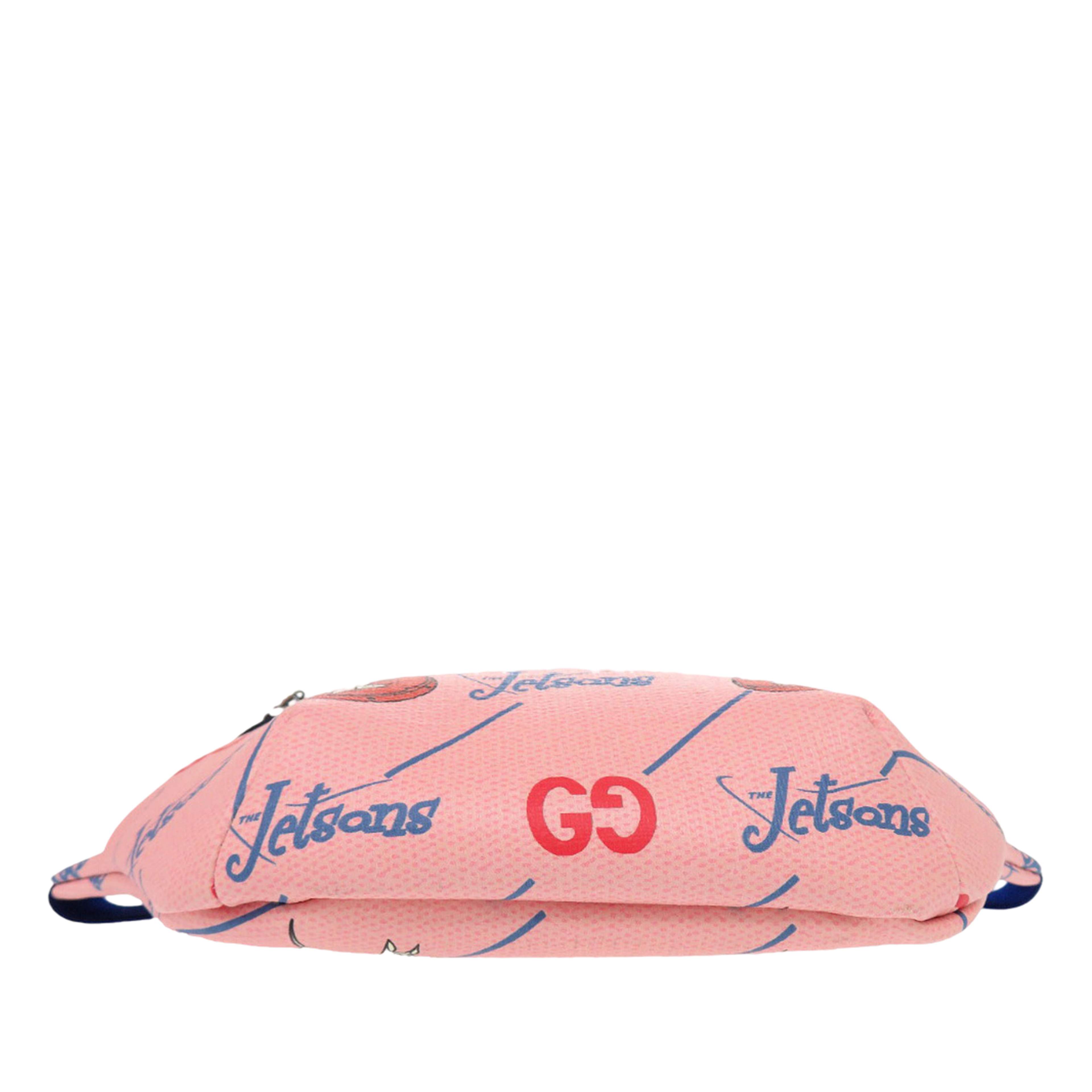 Gucci The Jetsons Kids Interlocking G Coated Canvas Astro Belt Bag, från Luxclusif, i färgen pink. Klicka för att öppna bilden i stort format