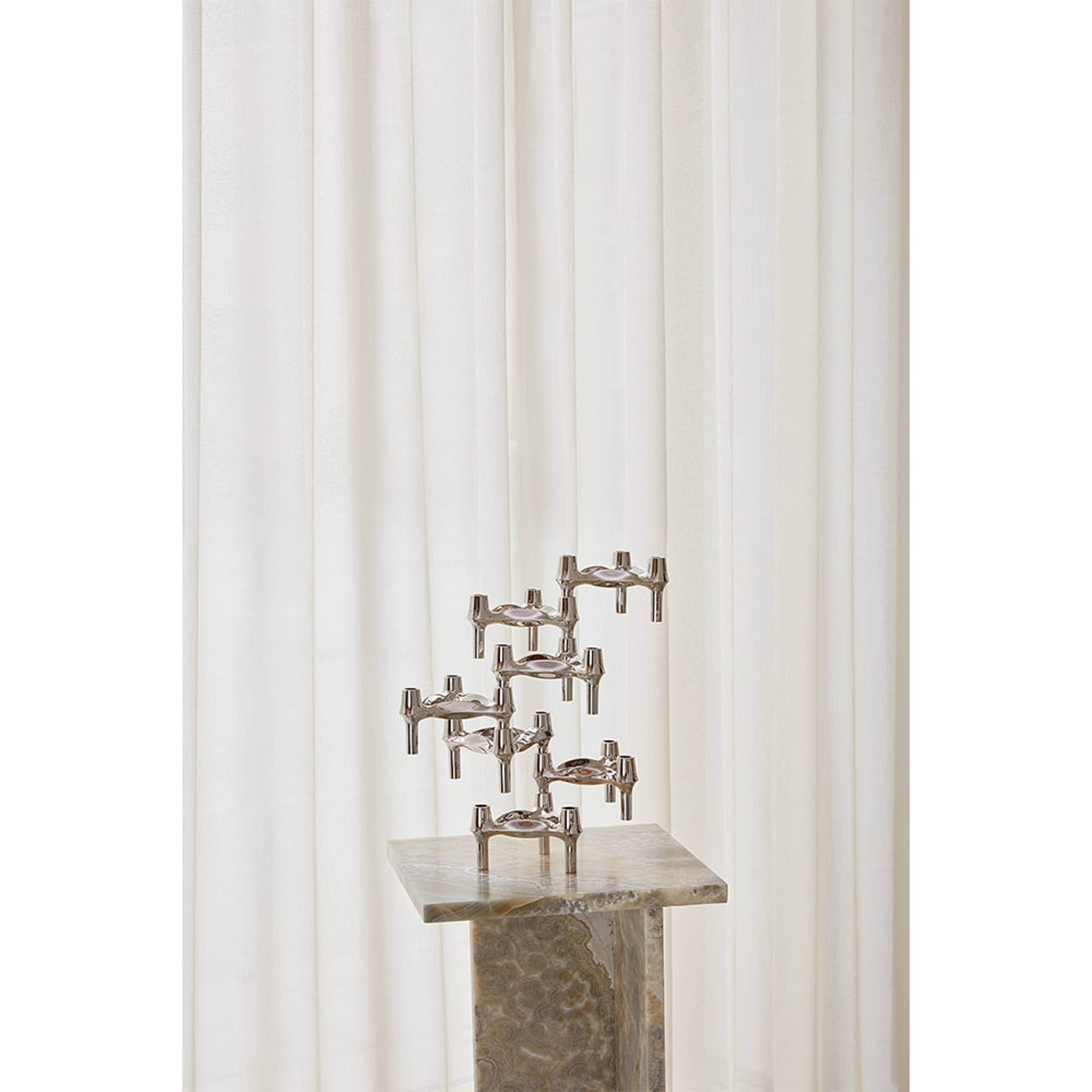 Candle Holder 3 Pcs - Chrome