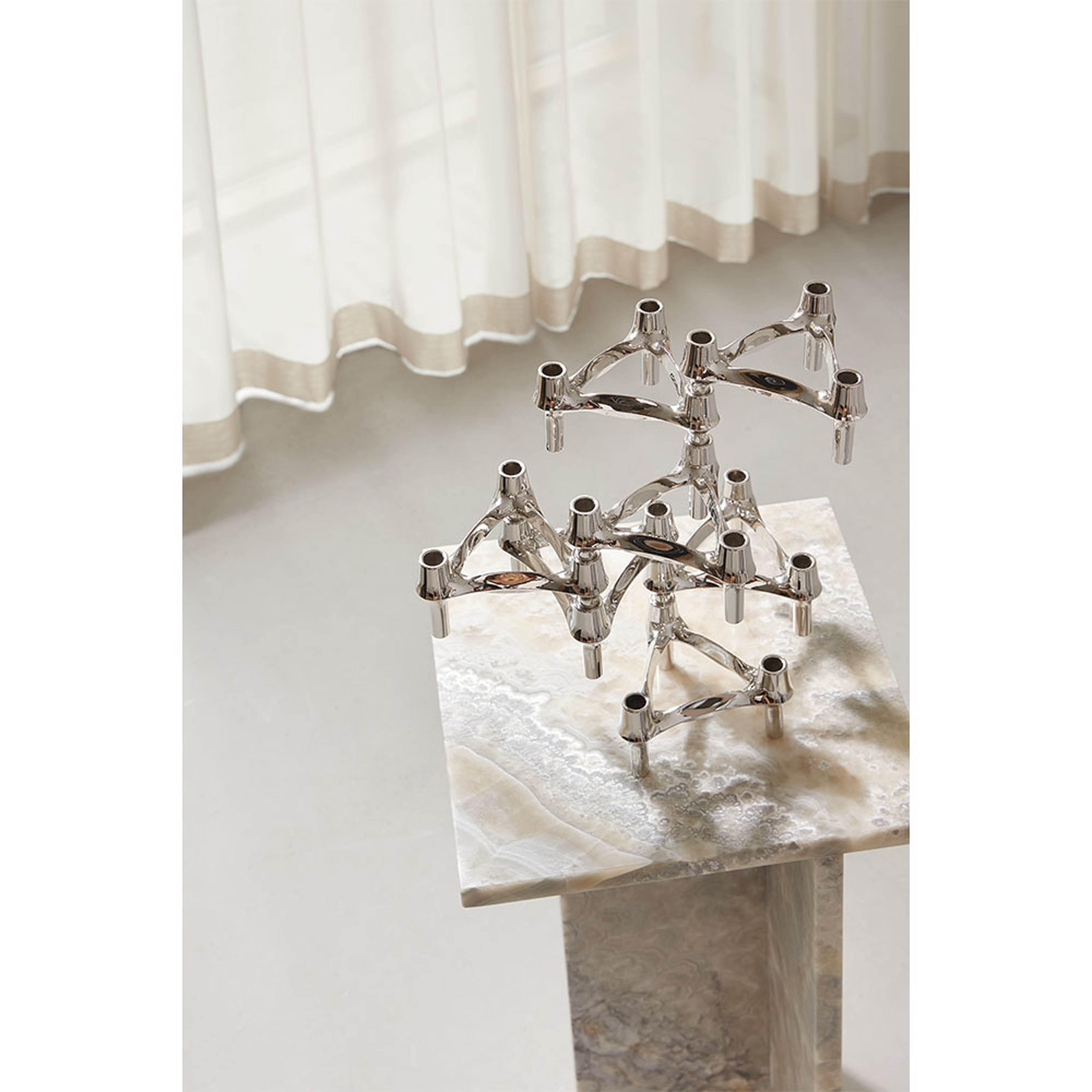 Candle Holder 3 Pcs - Chrome