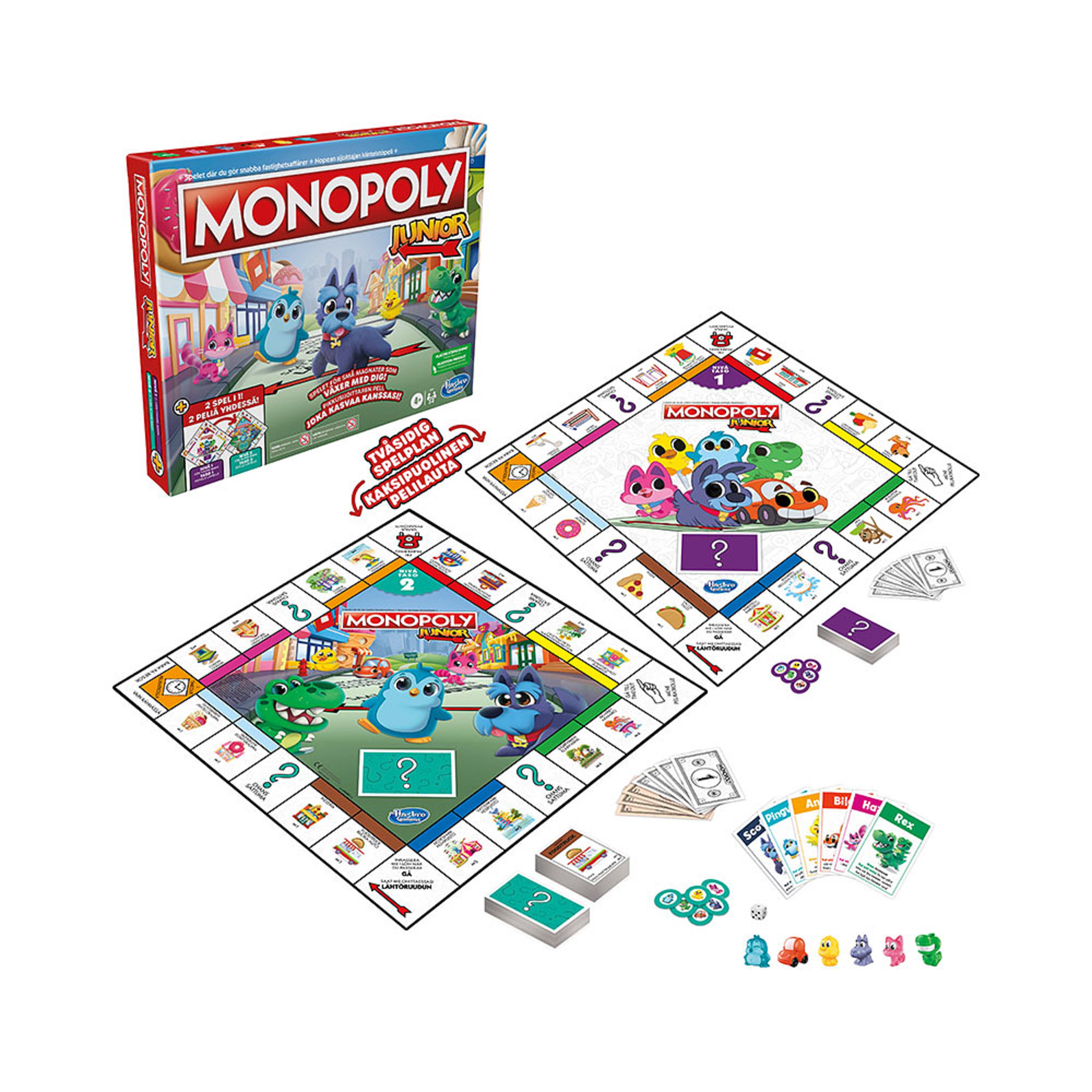 Monopol Junior 2 spel i 1