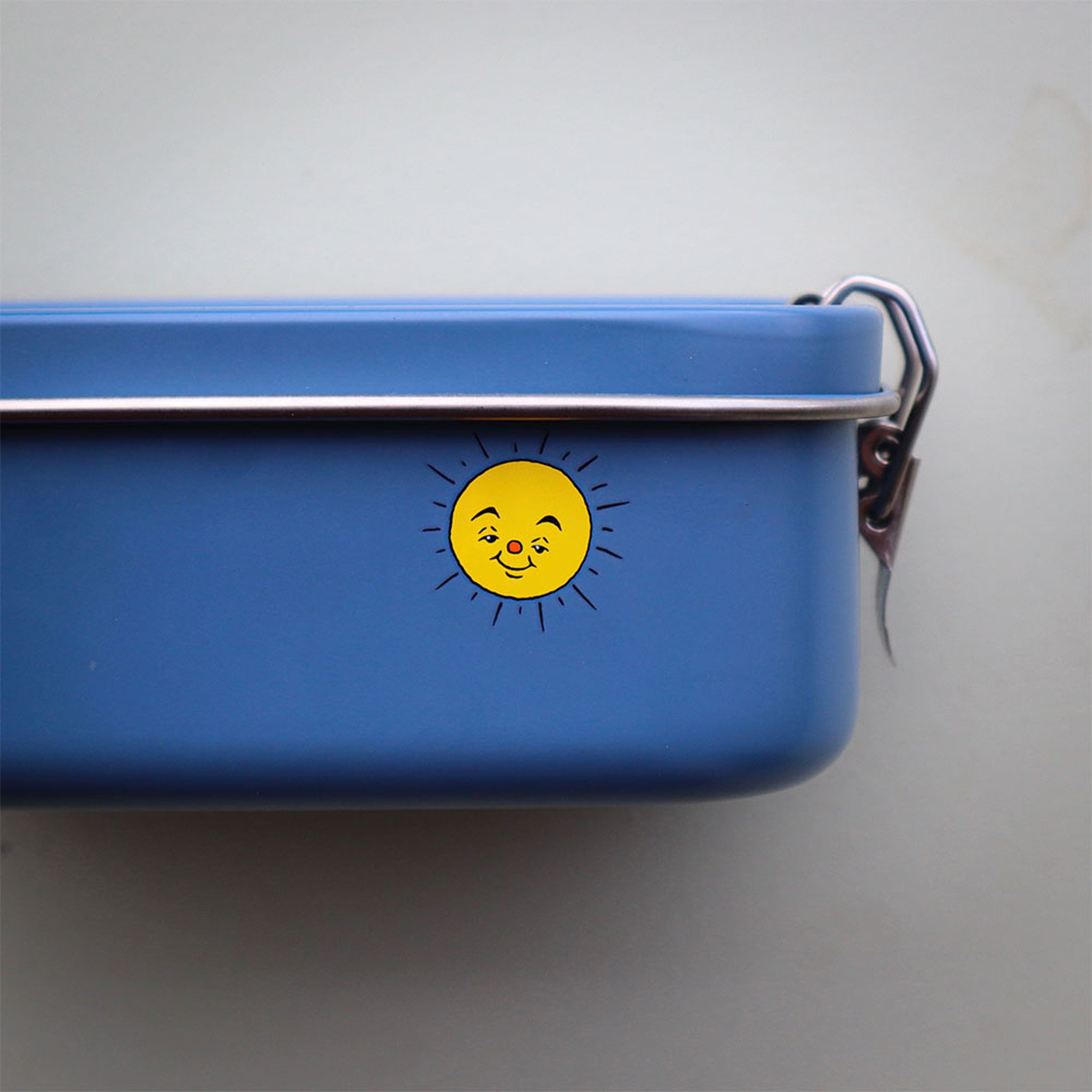 Bamse, Lunchlåda i plåt, petrol-blå