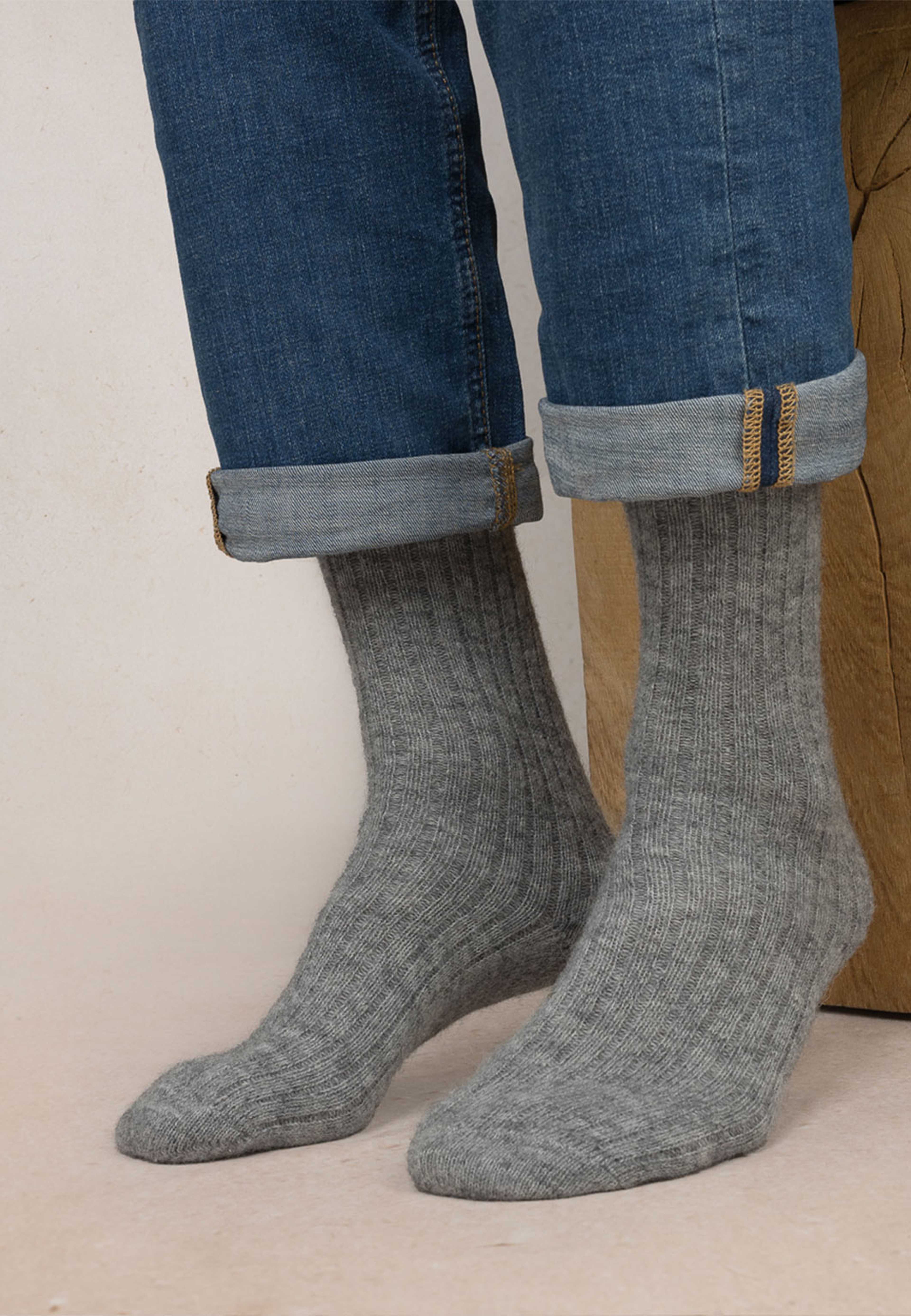 Socka i alpackaull