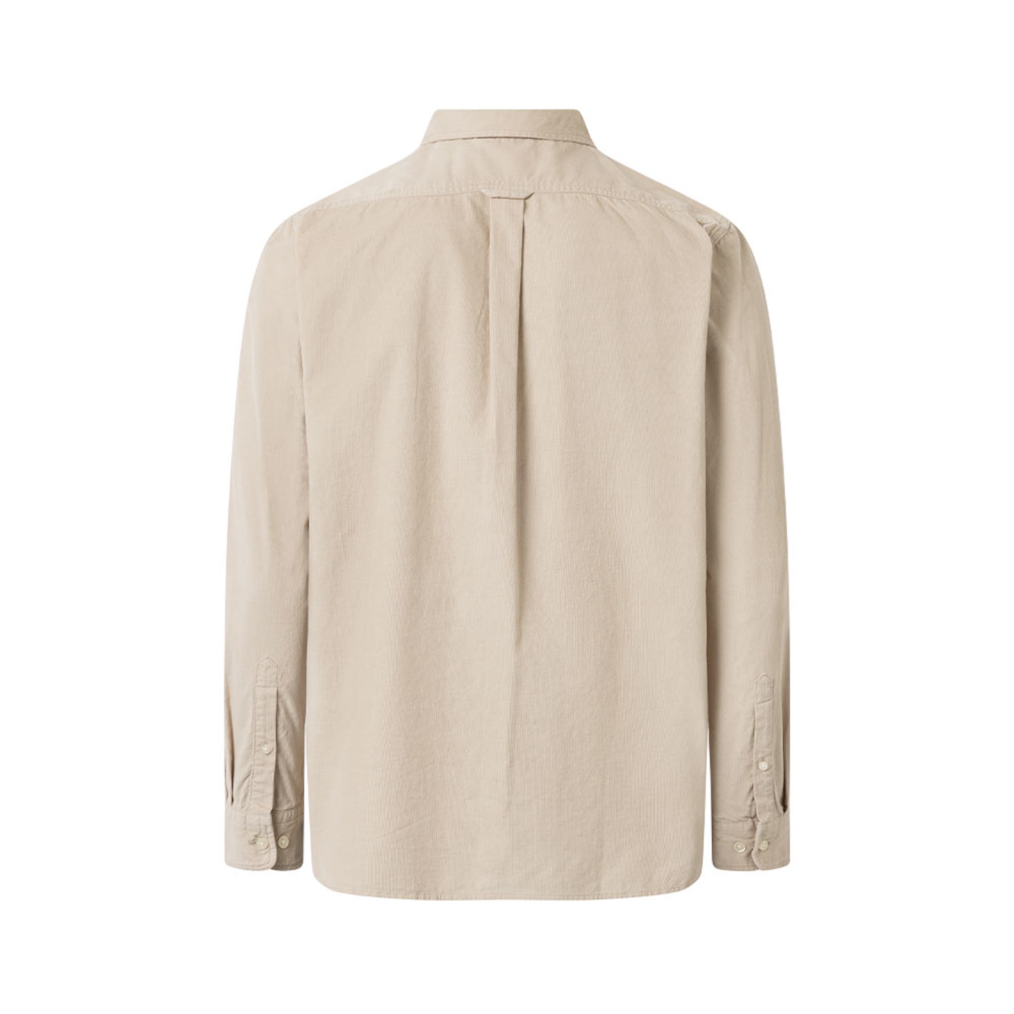 Regular Fit Corduroy Shirt - GOTS/Vegan, från Knowledge Cotton Apparel, i färgen Light Feather Gray. Klicka för att öppna bilden i stort format