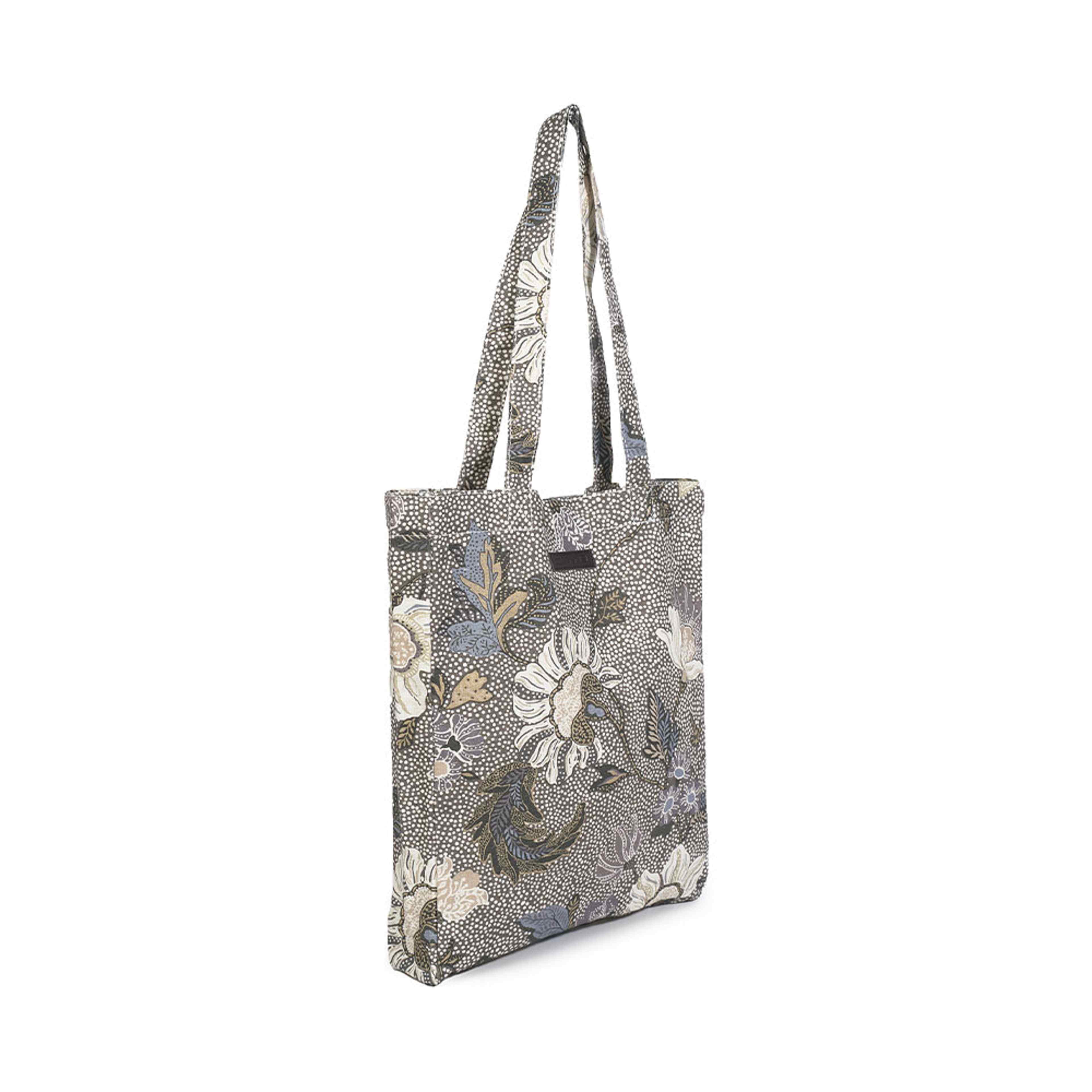 New Shopper Khaki Flower Linen