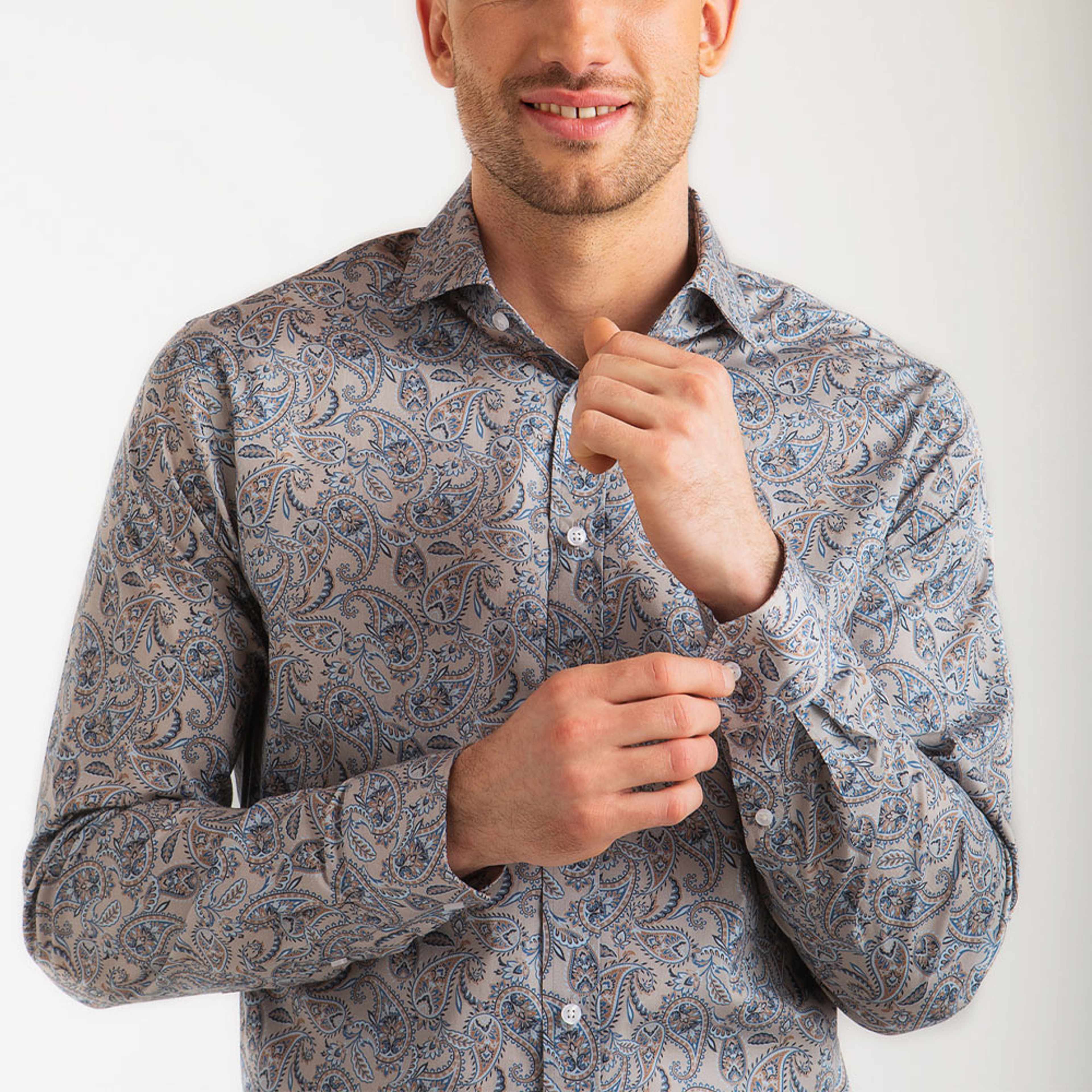 OSCAR PAISLEY Shirt  Slim Fit