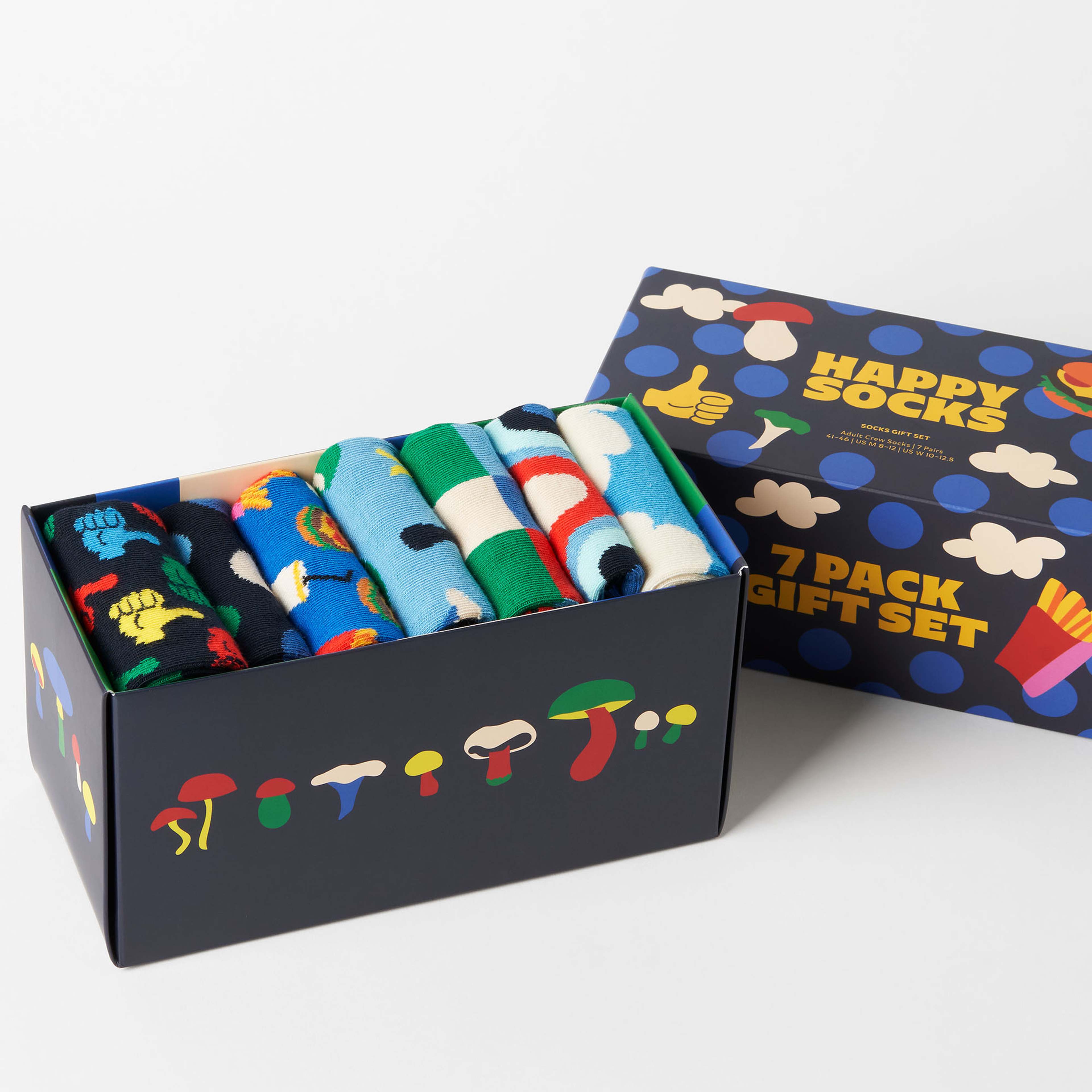 Socks 7-Pack Åhlens Gift Set, från Happy Socks, i färgen Blue. Klicka för att öppna bilden i stort format