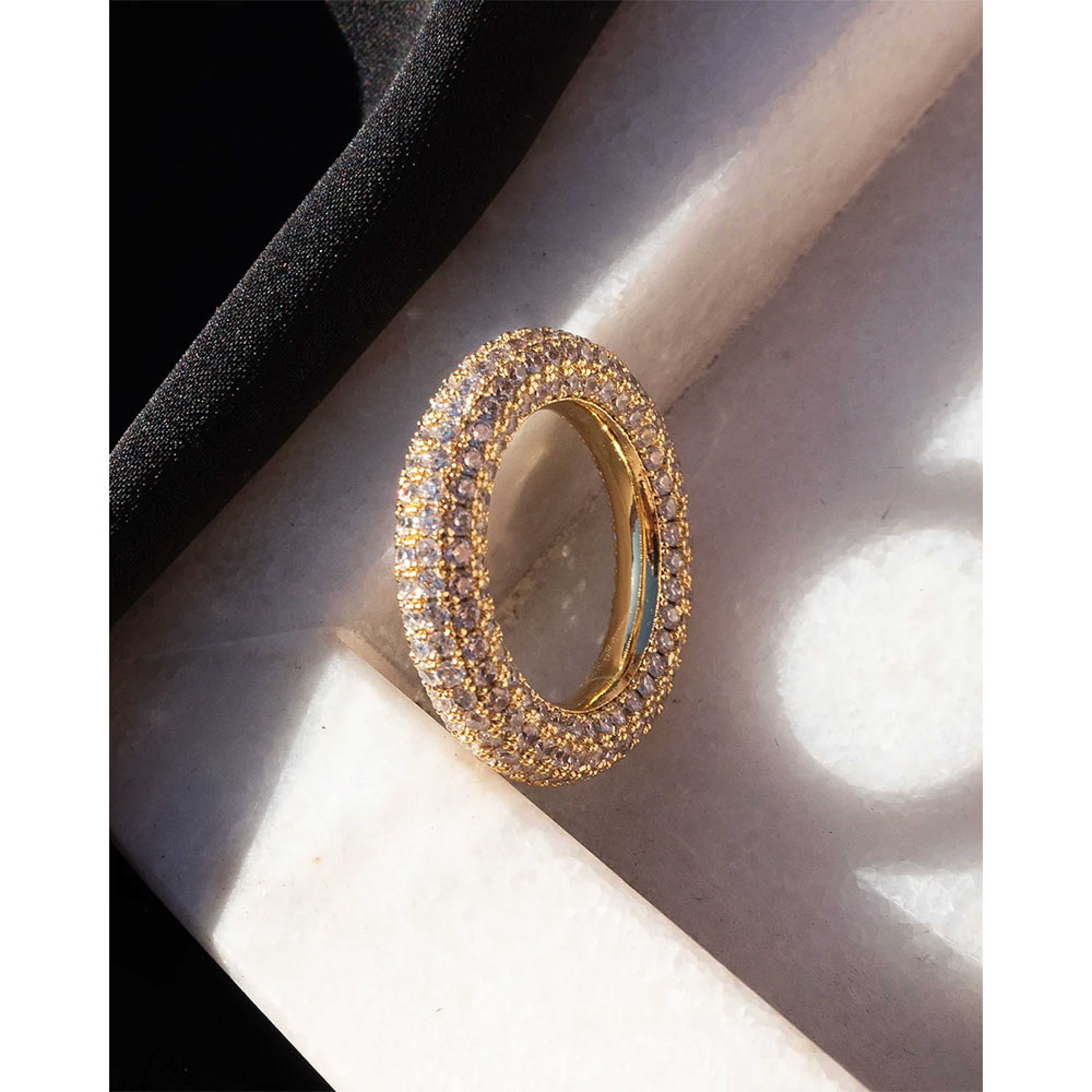 Pave Amalfi Ring - Gold