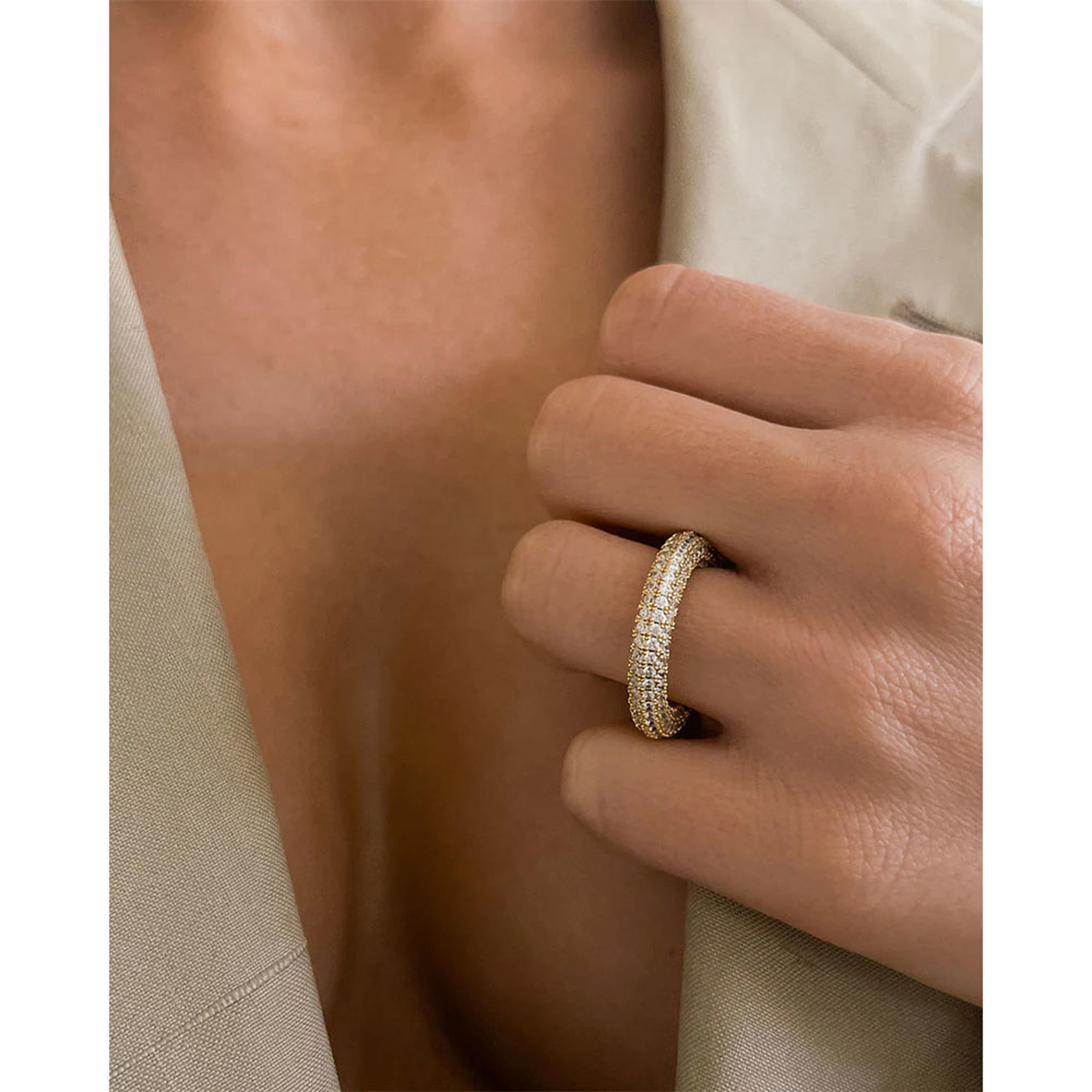 Pave Amalfi Ring - Gold