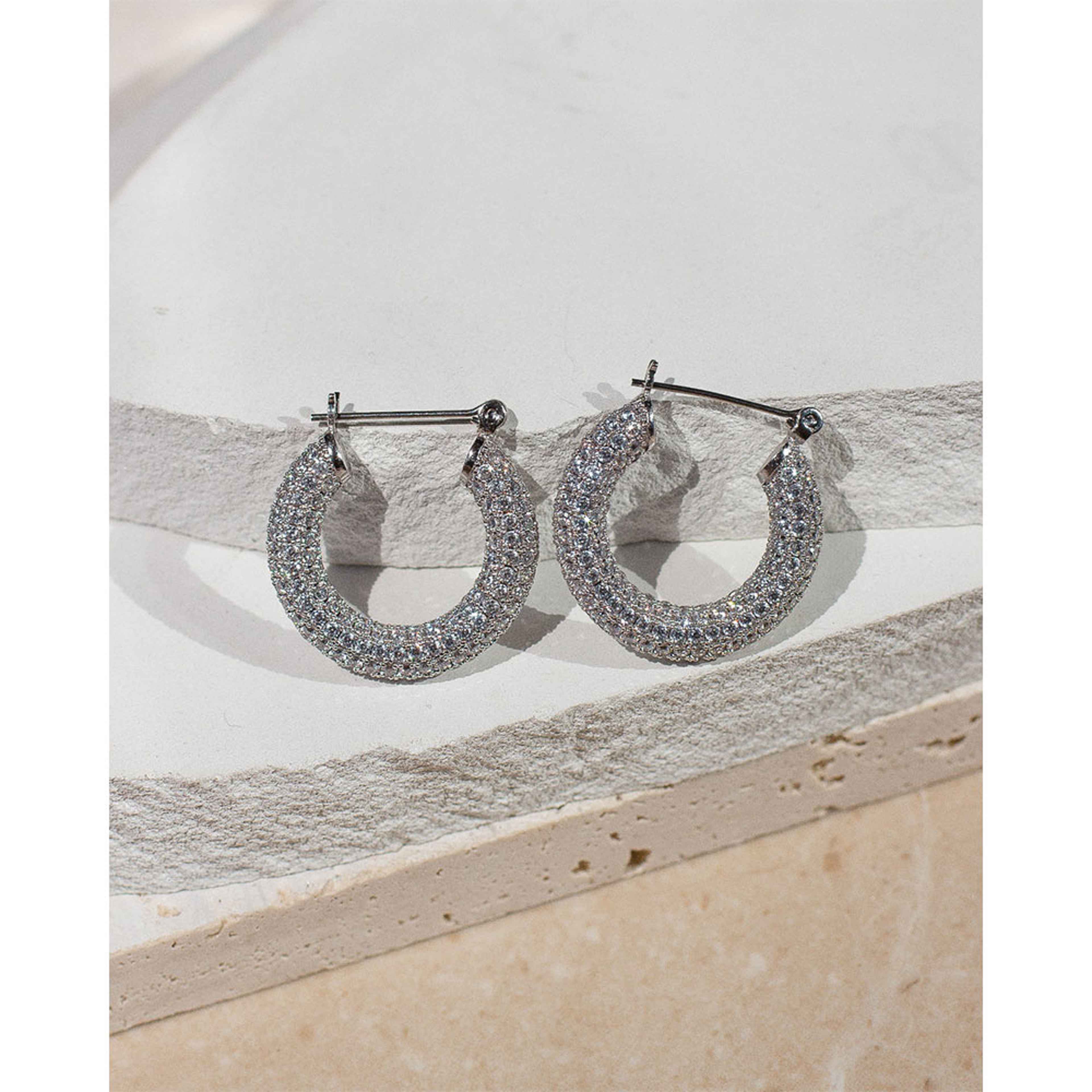 Pave Baby Amalfi Hoops