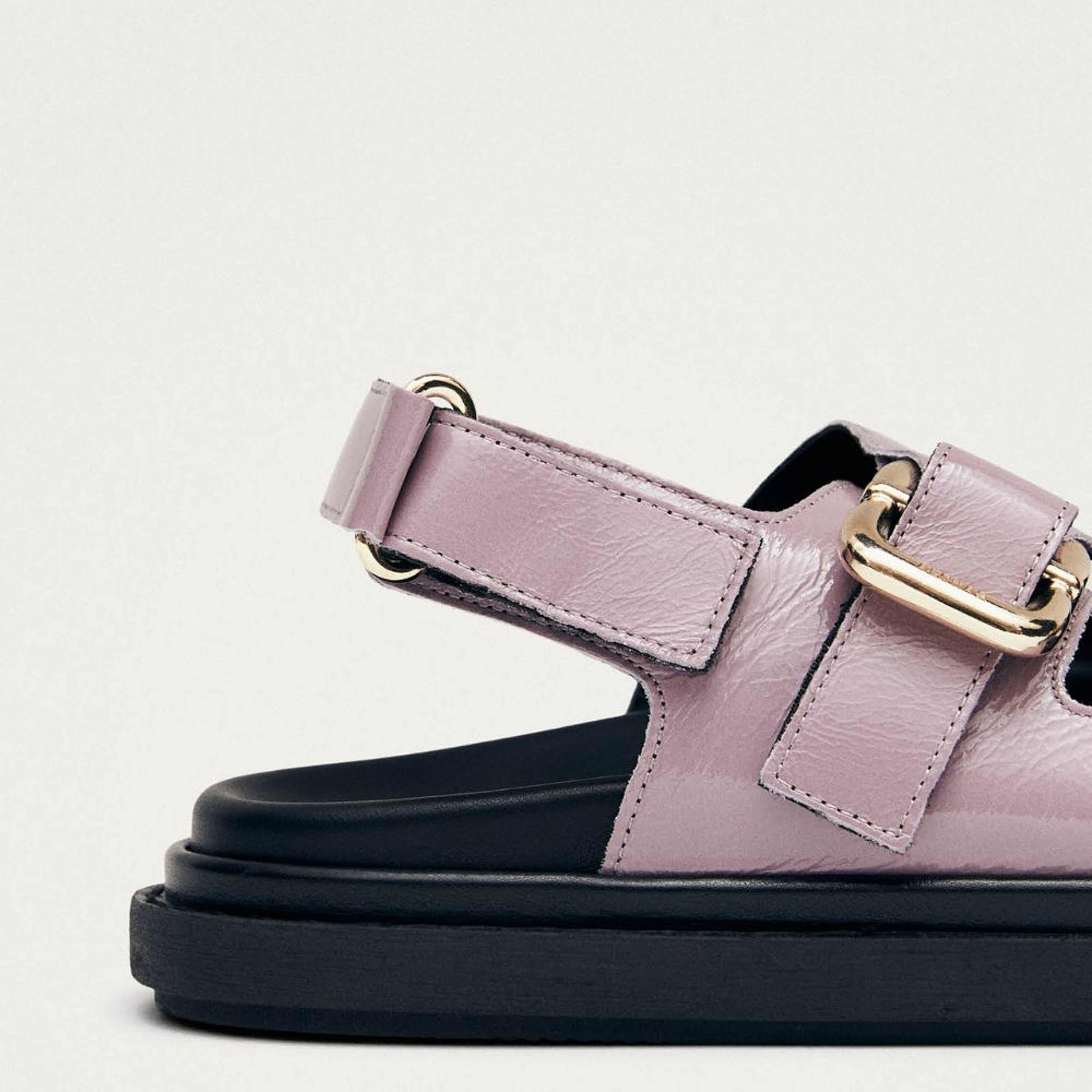 Harper Onix Malva Leather Sandals