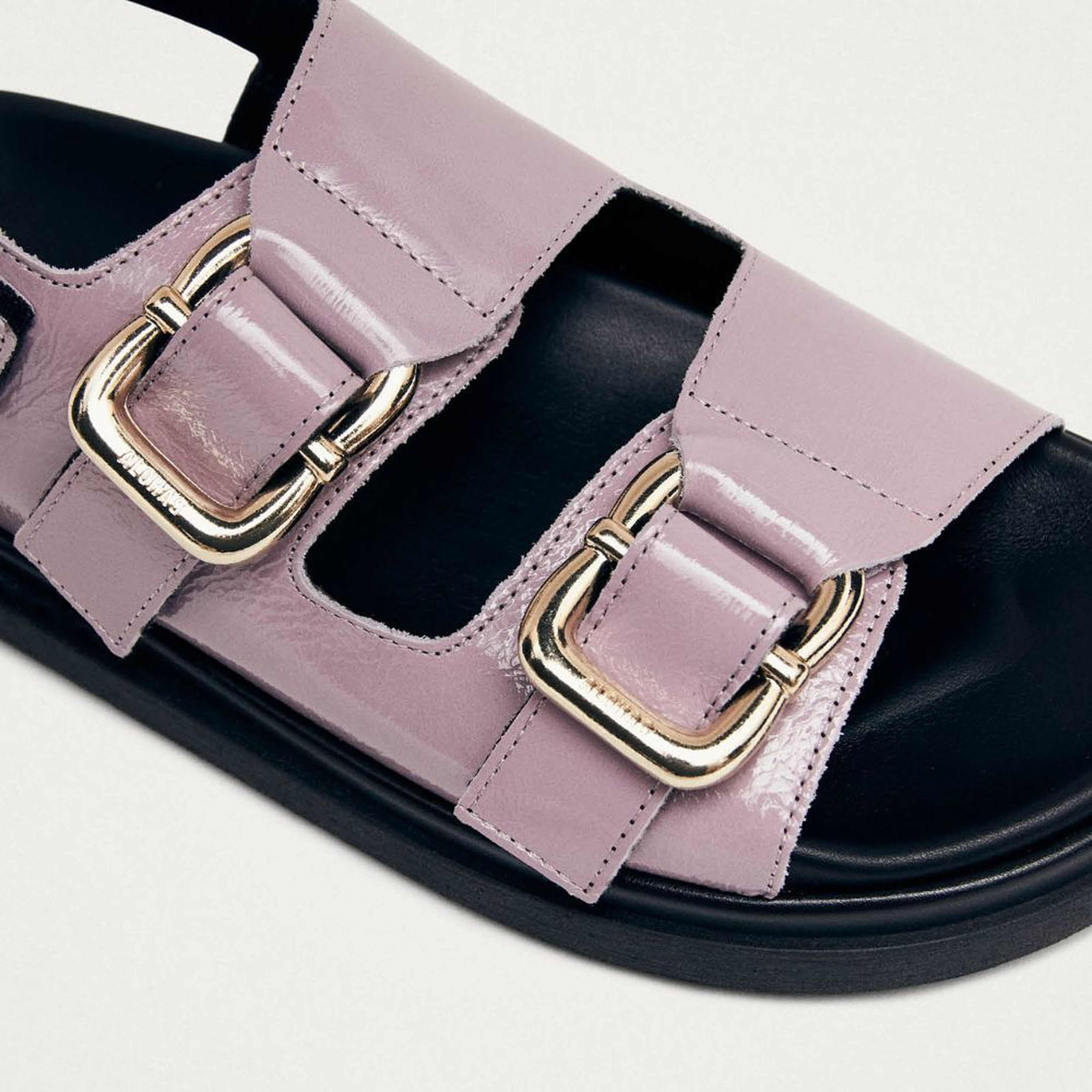 Harper Onix Malva Leather Sandals