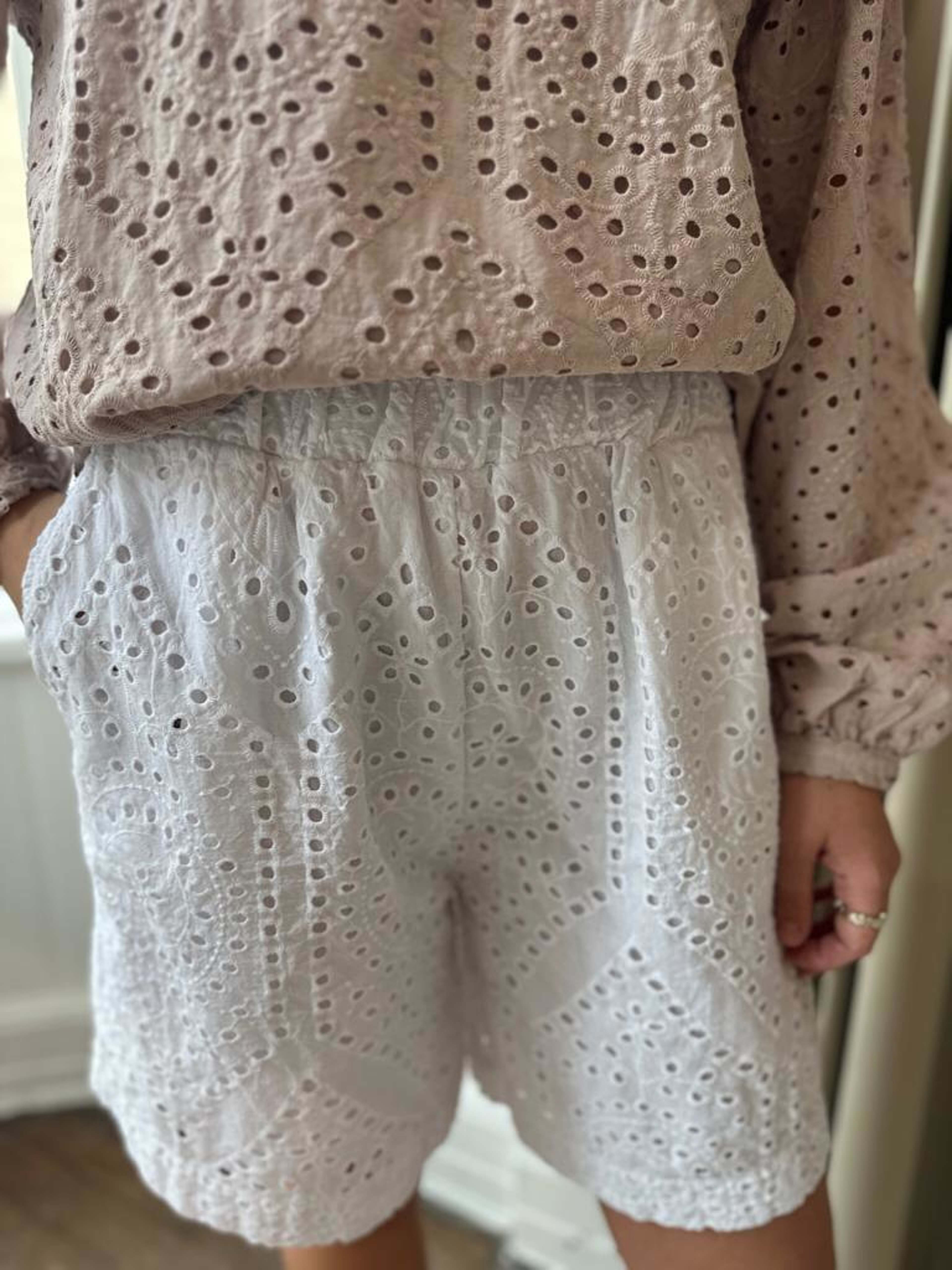 Dalia, Shorts, Cotton - White