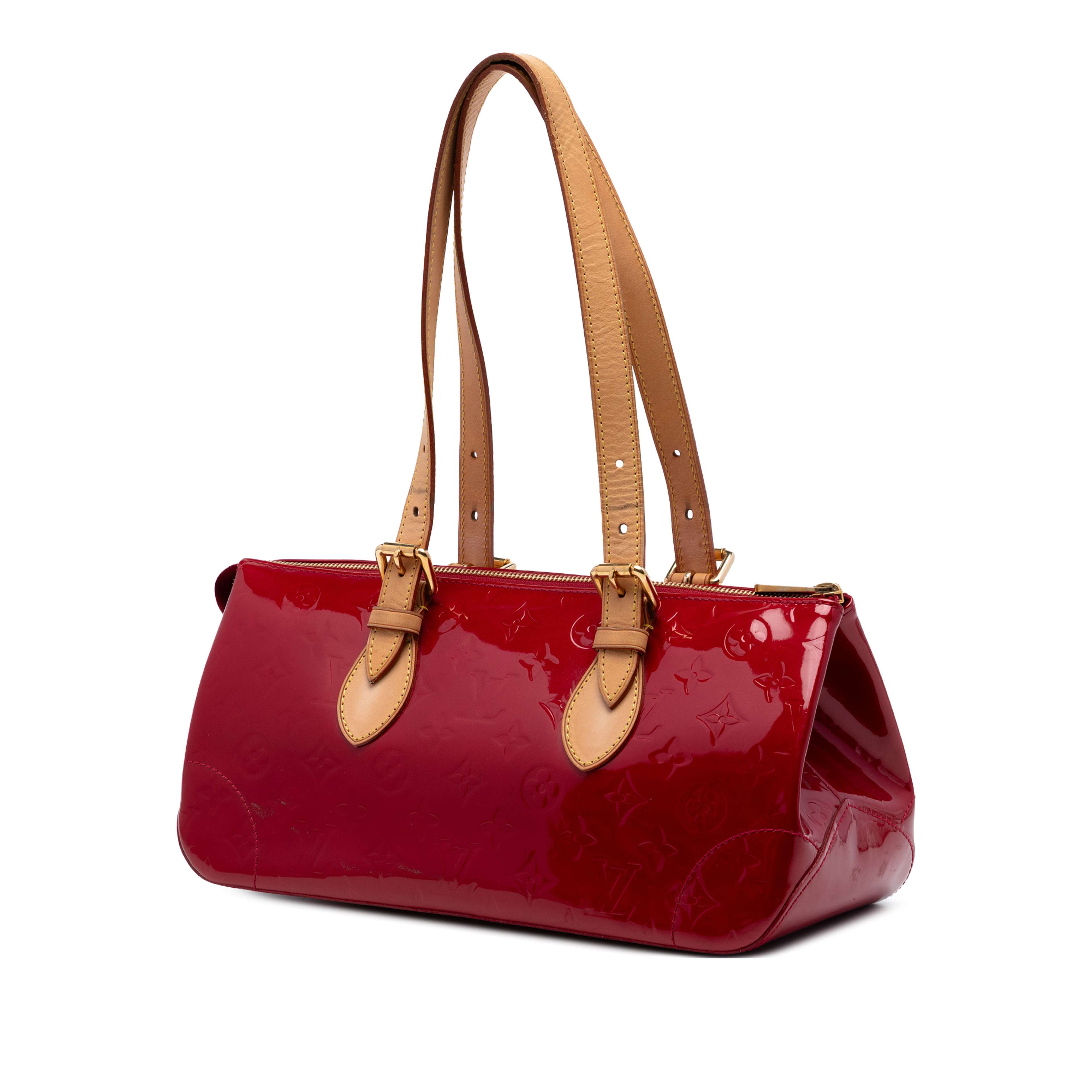 Louis Vuitton Monogram Vernis Rosewood Avenue, från Luxclusif, i färgen röd. Klicka för att öppna bilden i stort format