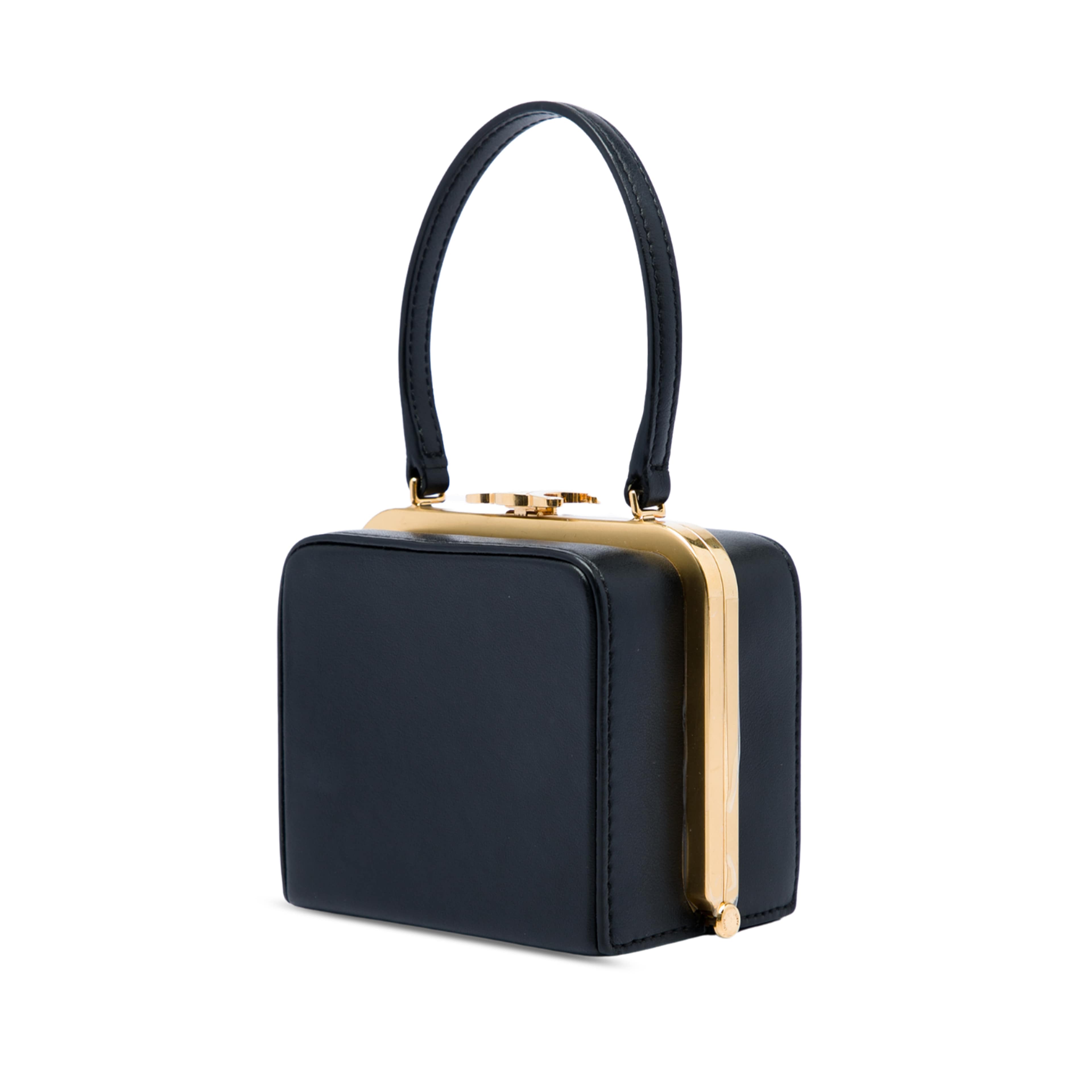 Celine Calfskin Triomphe Lana Minaudiere, från Luxclusif, i färgen svart. Klicka för att öppna bilden i stort format
