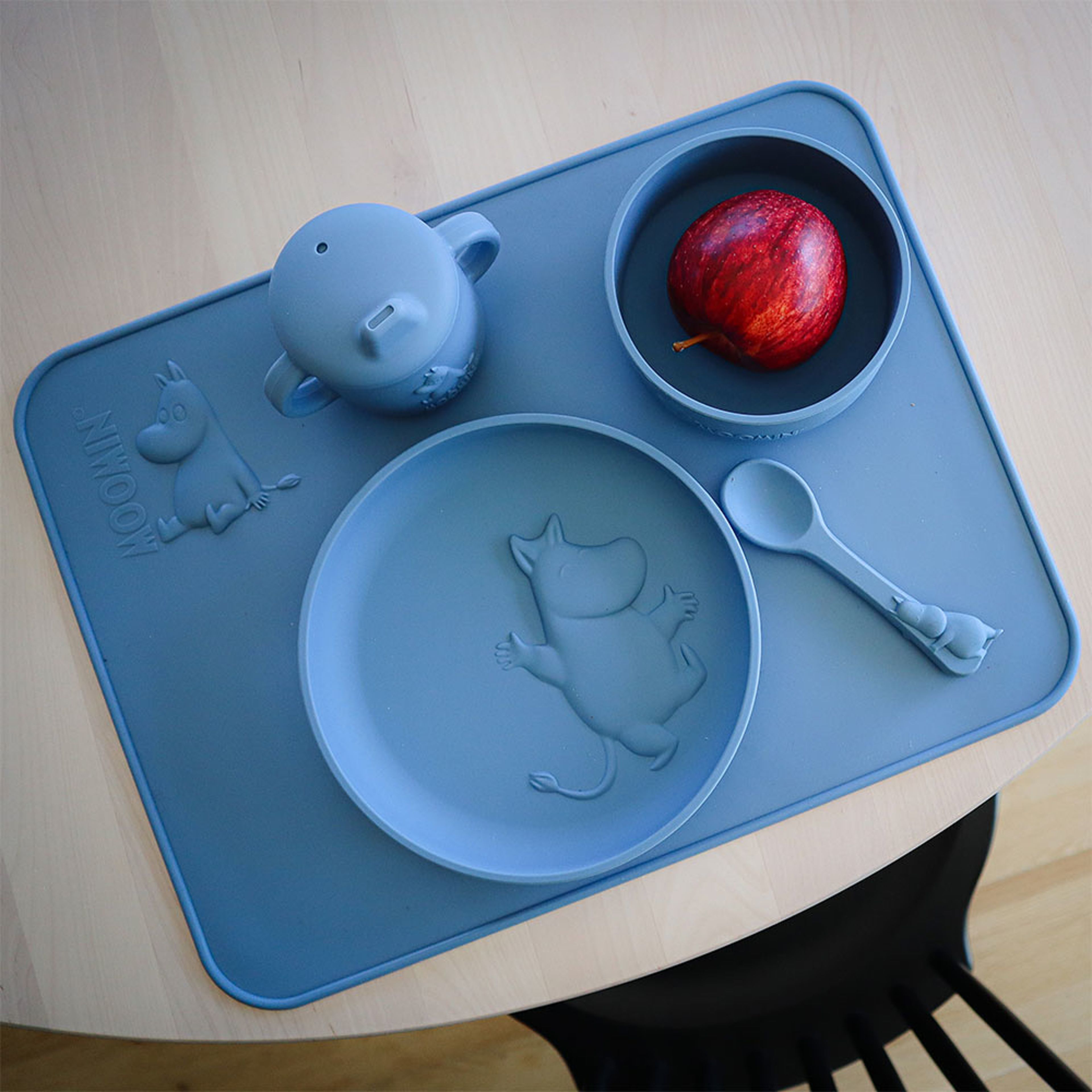 Mumin Silikon, Singelsked, Blueberry Blue