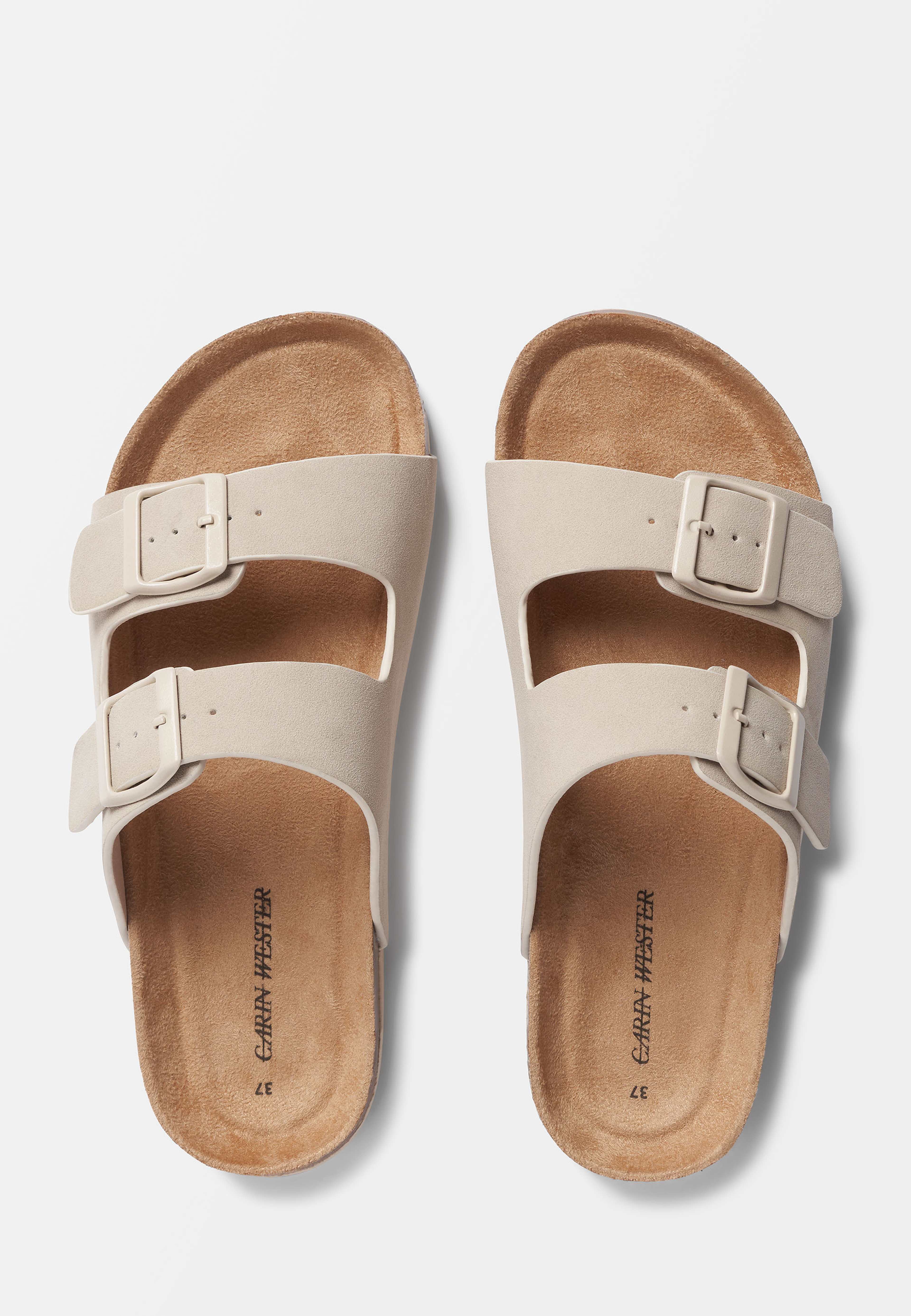 Slip in-sandaler i mockaimitation