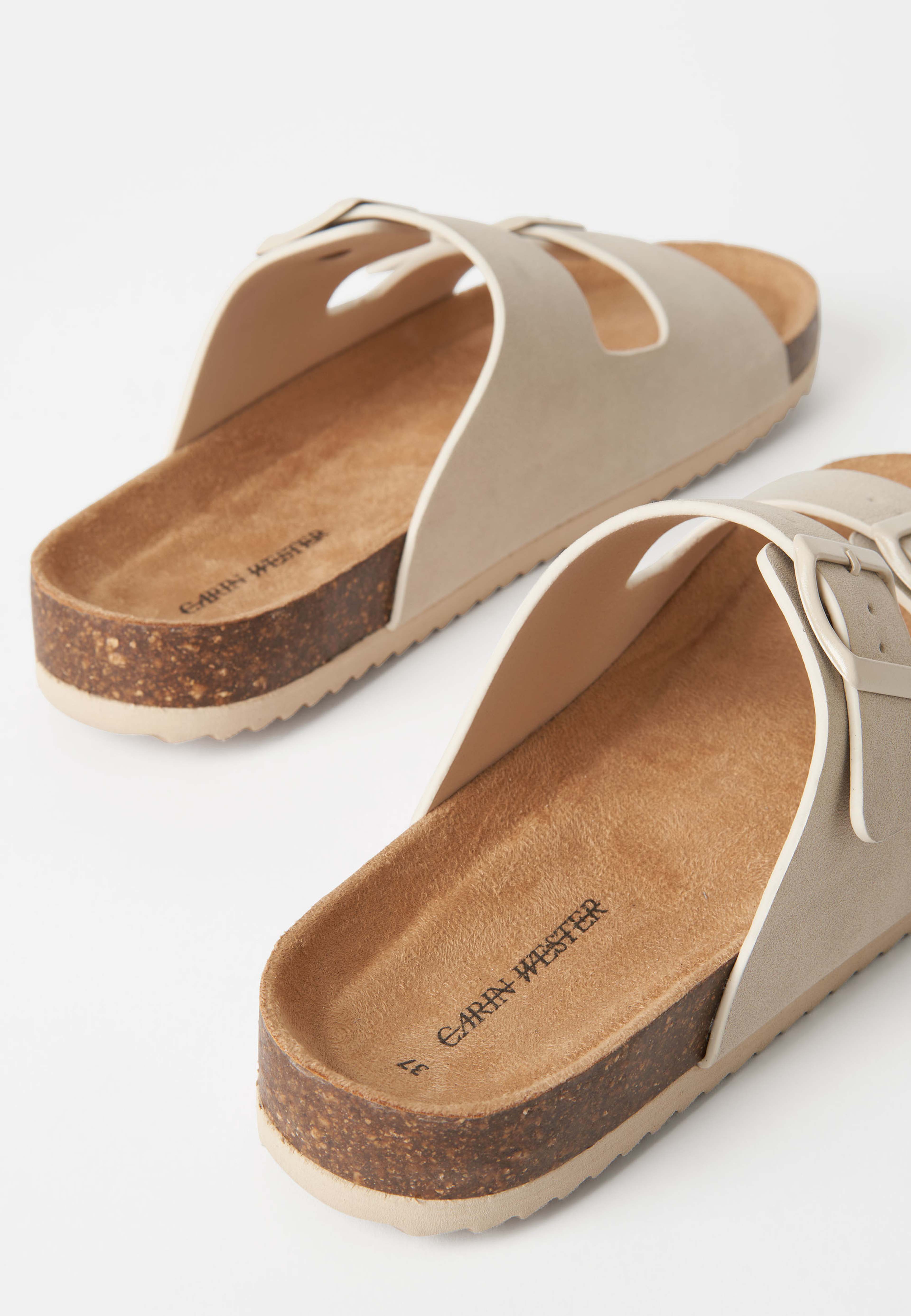 Slip in-sandaler i mockaimitation