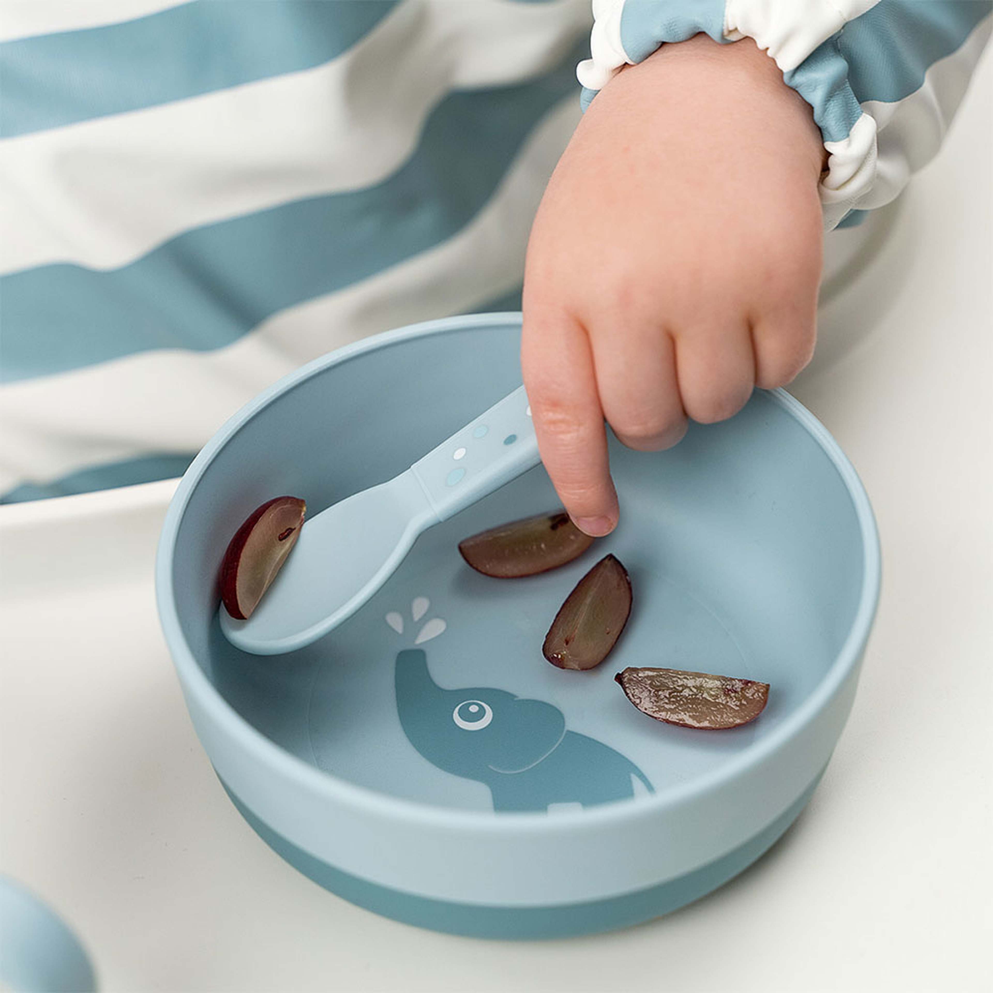 Foodie cutlery set Happy dots Blue
