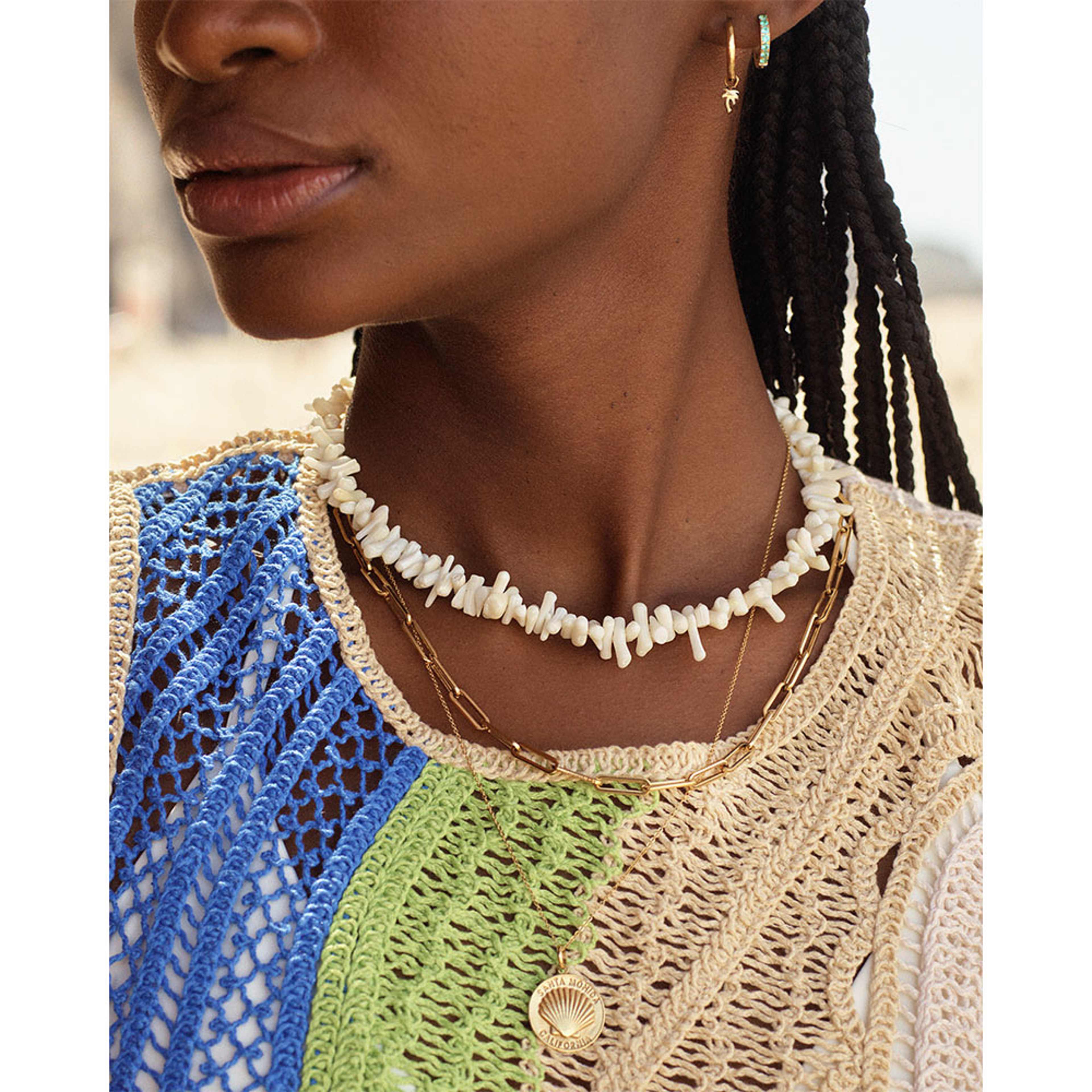 Riviera Necklace Offwhite Gold