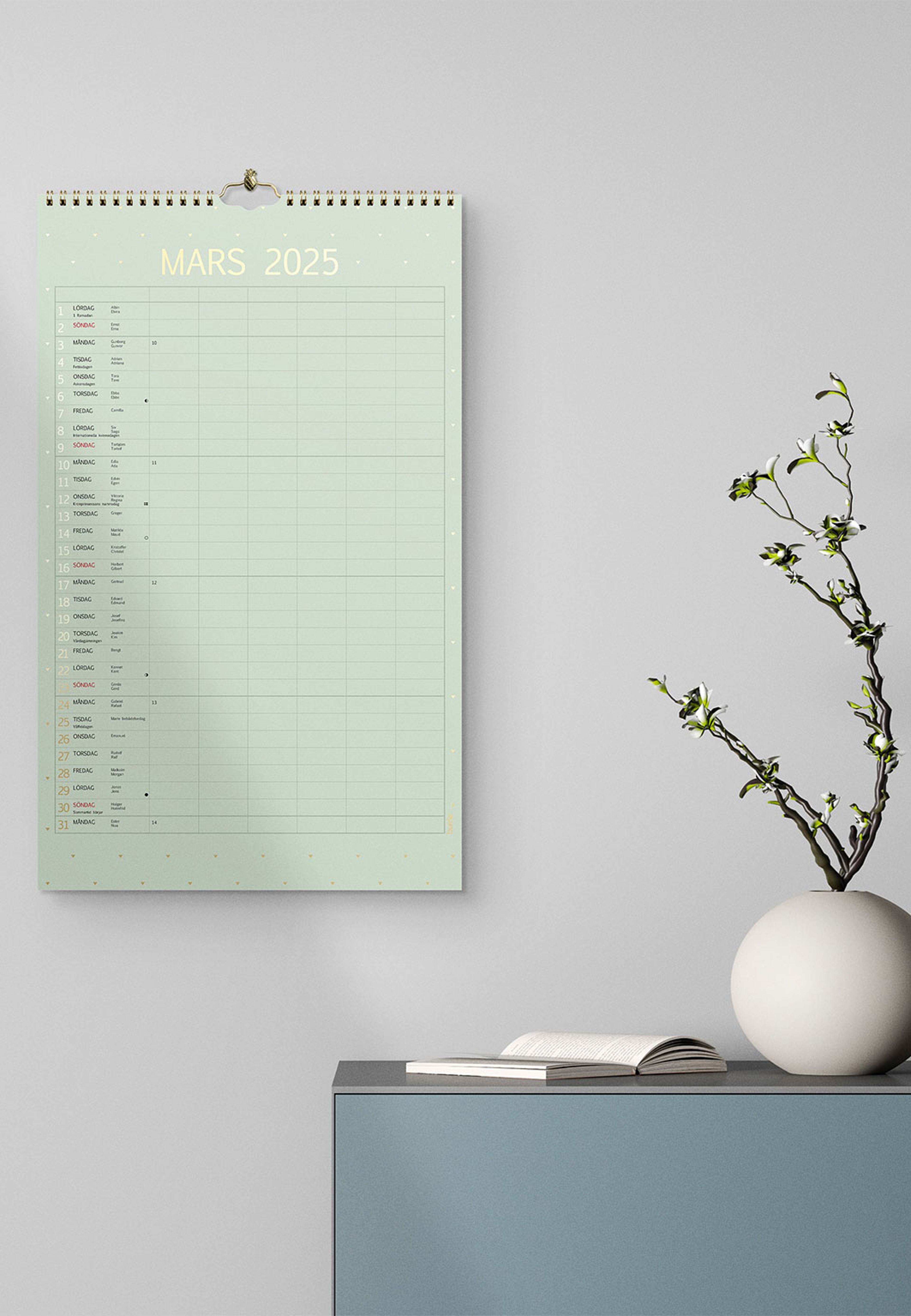 Familjekalender 2025 Color