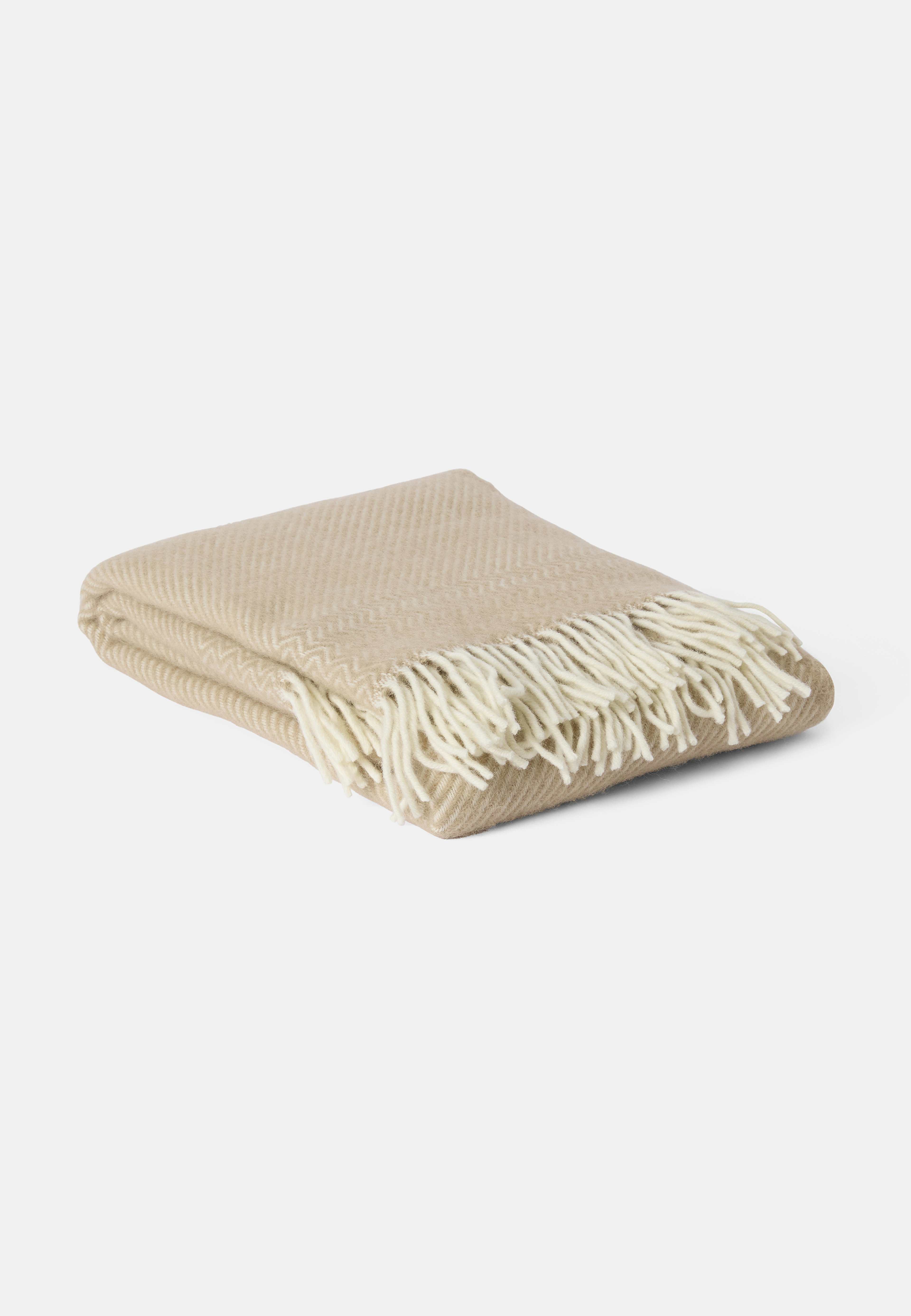 Klippan Ullpläd Zack, från Klippan, i färgen Beige. Klicka för att öppna bilden i stort format