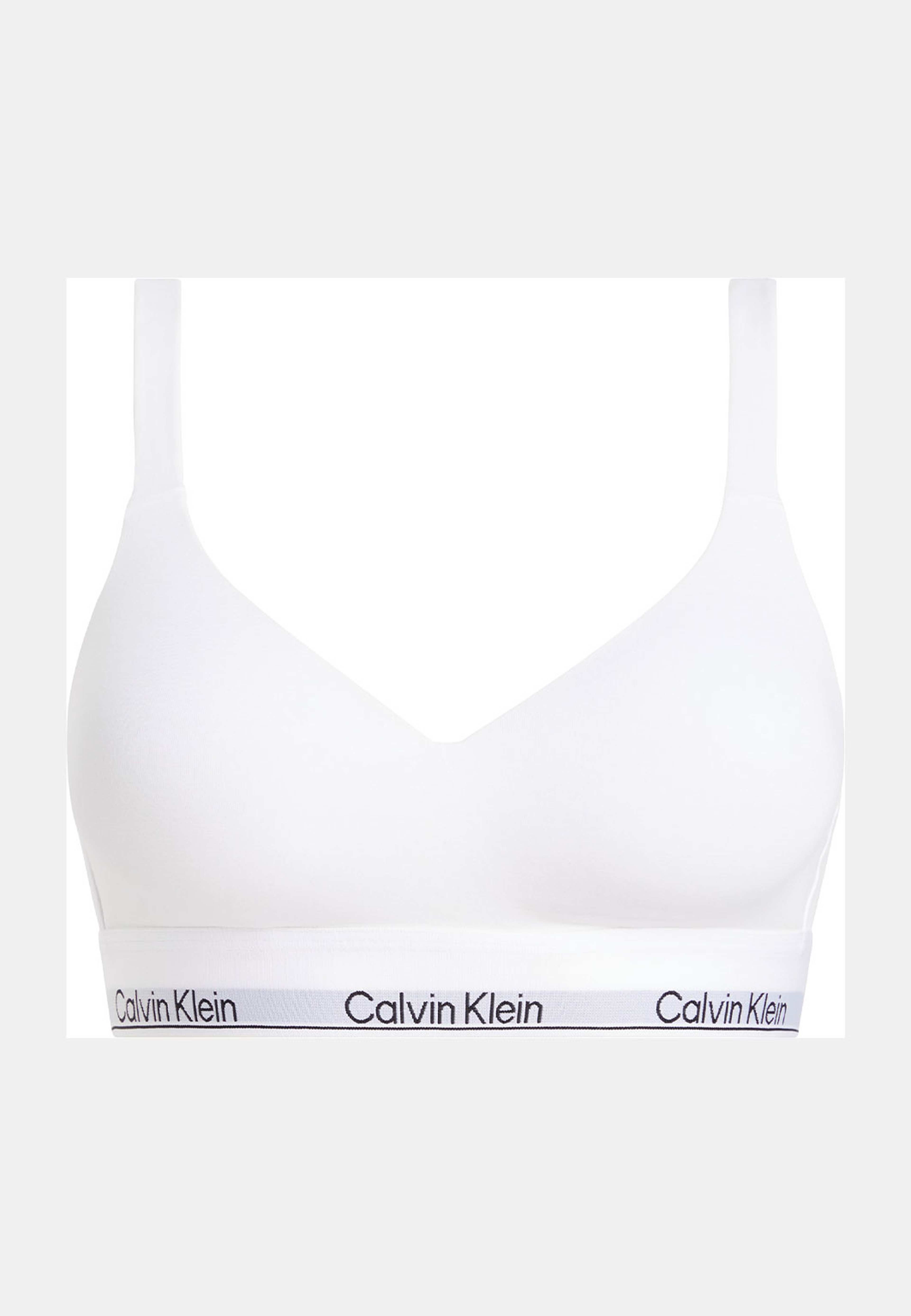 Lift Bralette BH, i bomull modal blandning med vadderade kupor., från Calvin Klein, i färgen White. Klicka för att öppna bilden i stort format