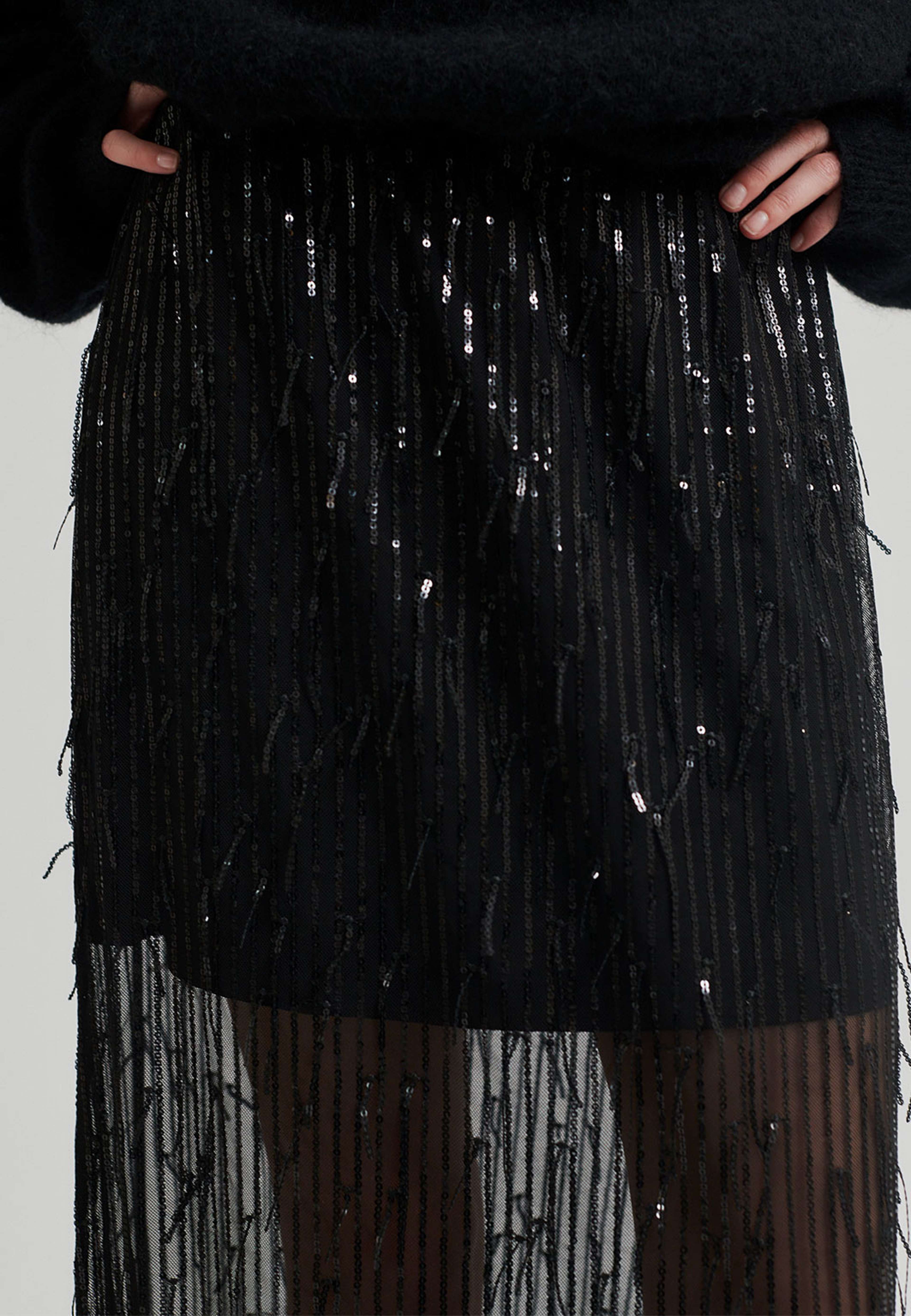 Tassel Maxi Skirt